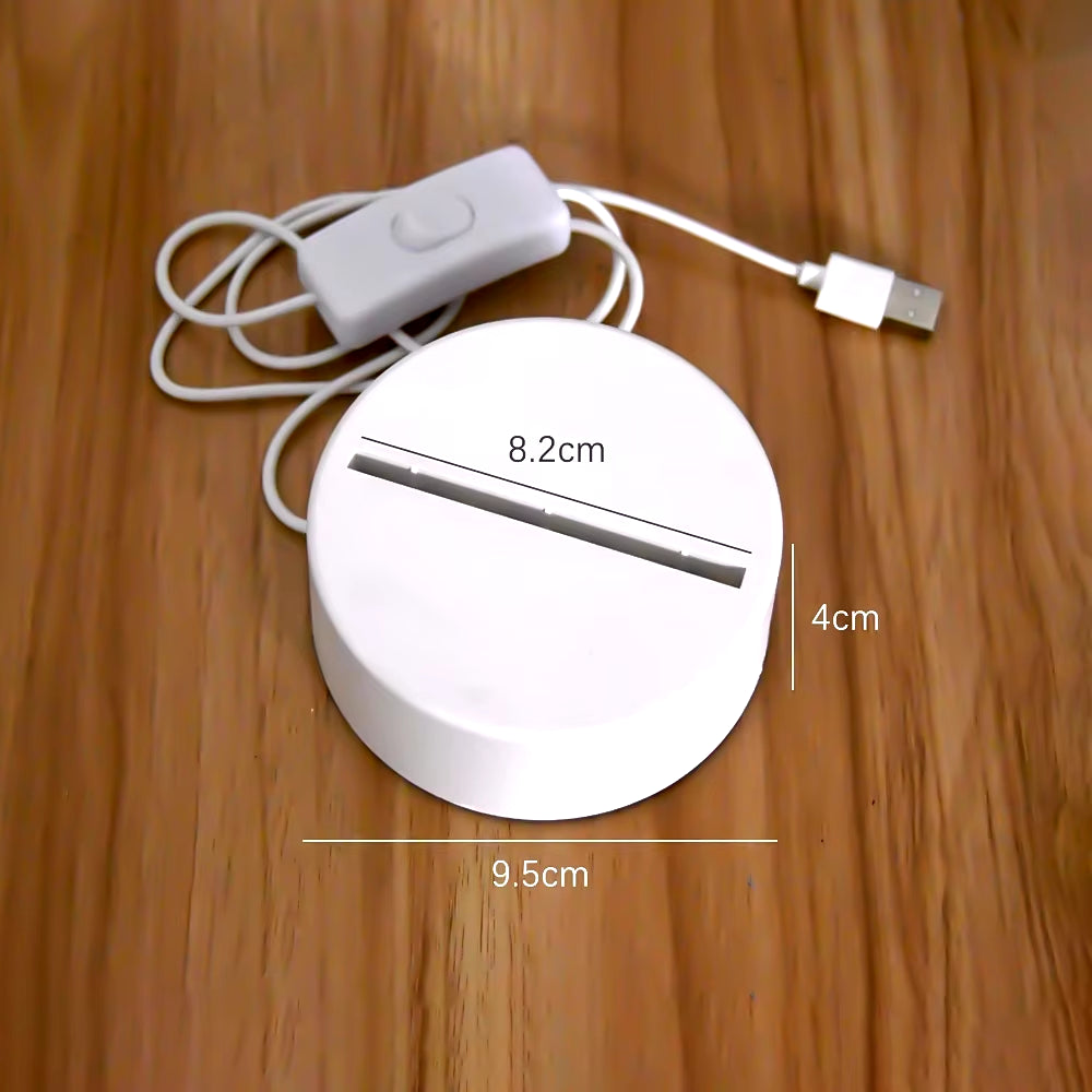 Transform Your Space with the 3D LED Night Light - A Creative Illusion Lamp for Home Decor