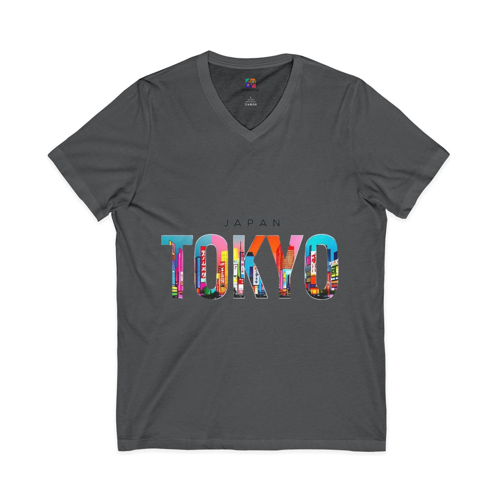 Unisex Jersey Short Sleeve V-Neck Tee