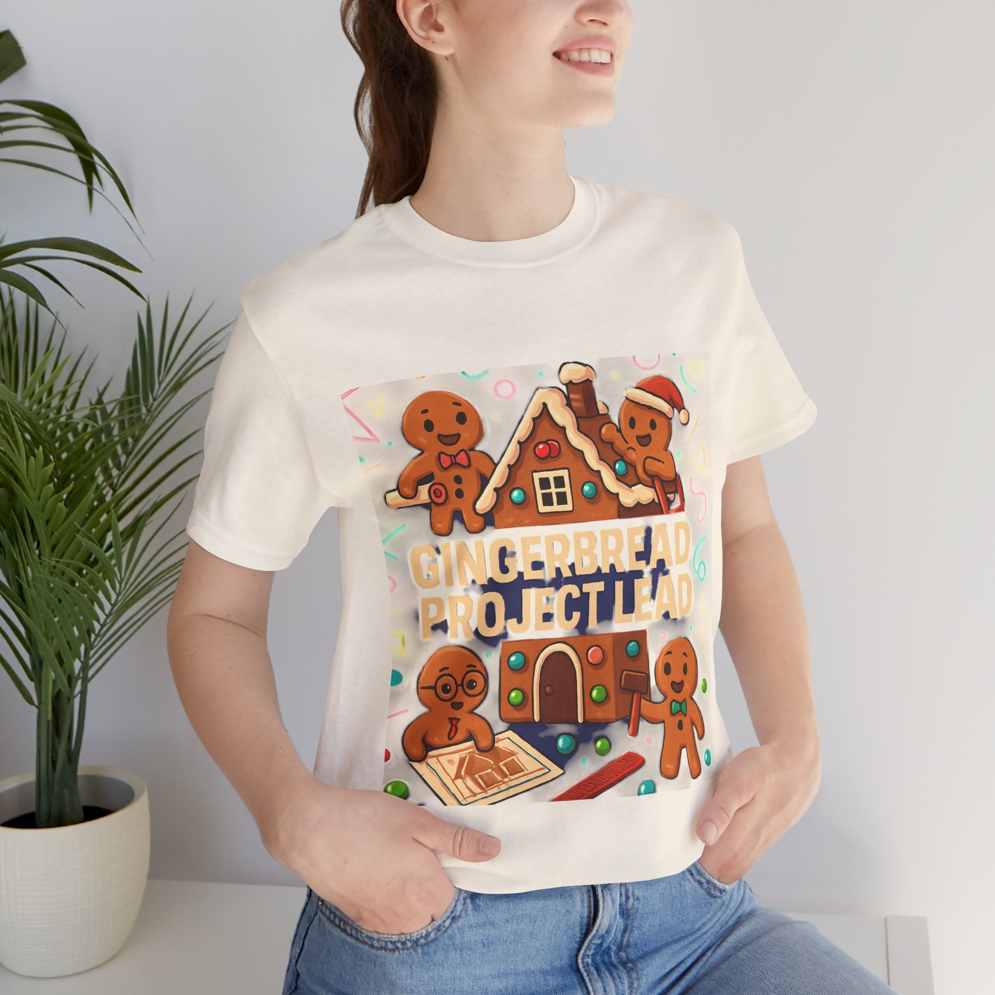 Gingerbread Project Lab T-Shirt — Cute Holiday Cookie House Tee