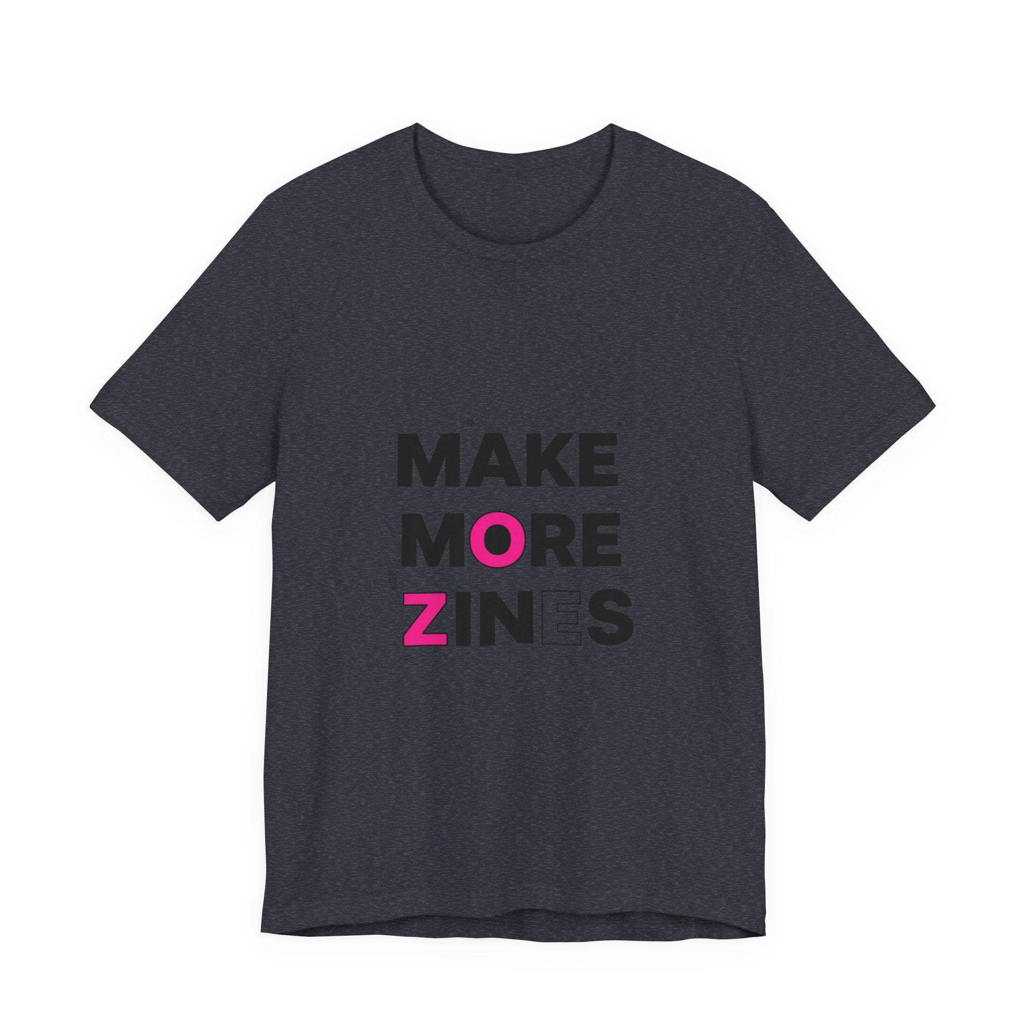 MAKE MORE ZINES Tee | ransom collage shirt, zine style cutout letters