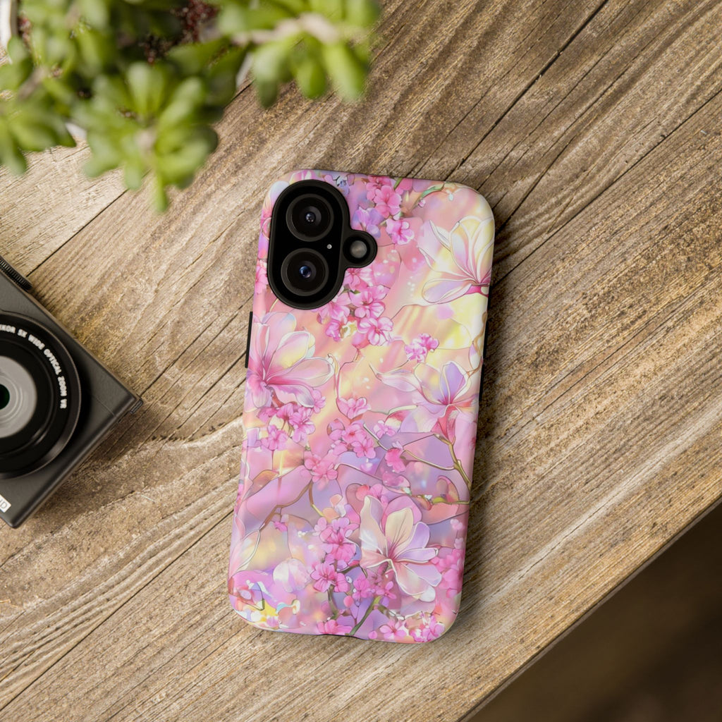 Floral Elegance Tough Phone Case – Dual-Layer Protection for iPhone 17/16/15 & Samsung | Glossy or Matte Finish | Morphesa