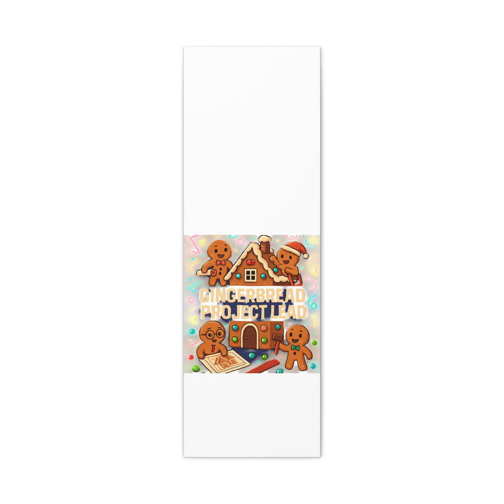 Gingerbread Project Lead Canvas Art — Holiday Kitchen Wall Decor
