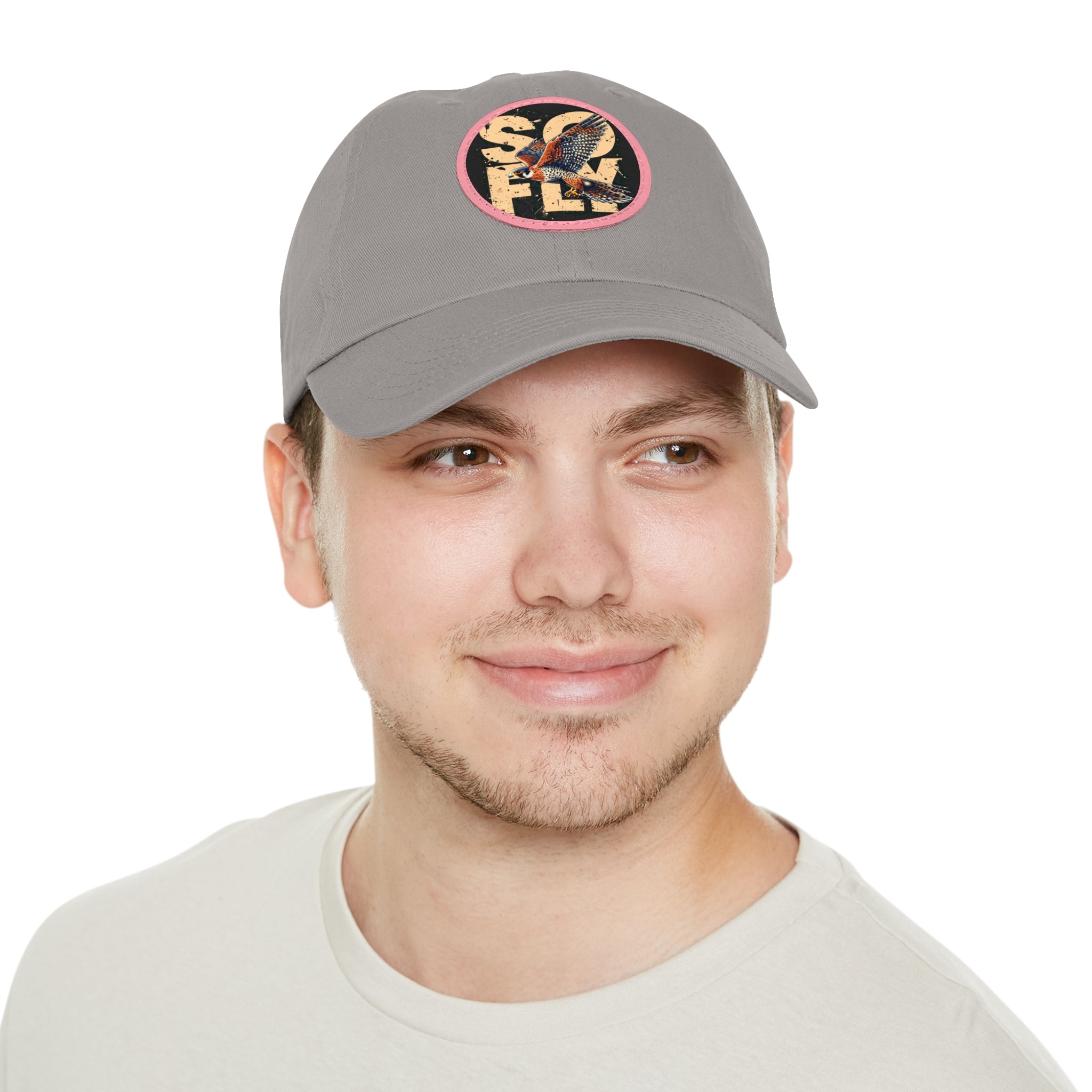 Stylish Dad Hat with Leather Patch, Casual Baseball Cap, Gift for Dads, Outdoor Accessory, Summer Fashion