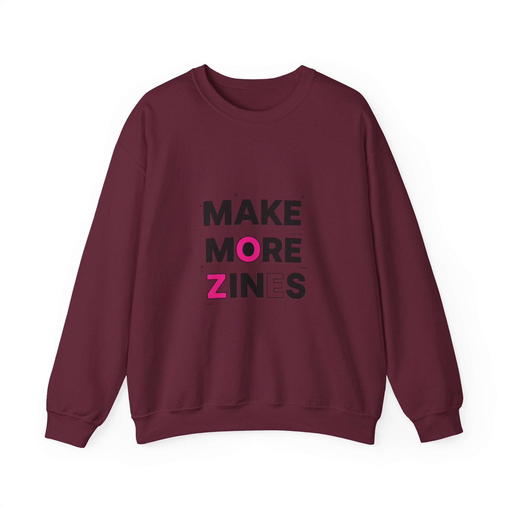 Make More Zines Sweatshirt | ransom collage shirt, zine style tee