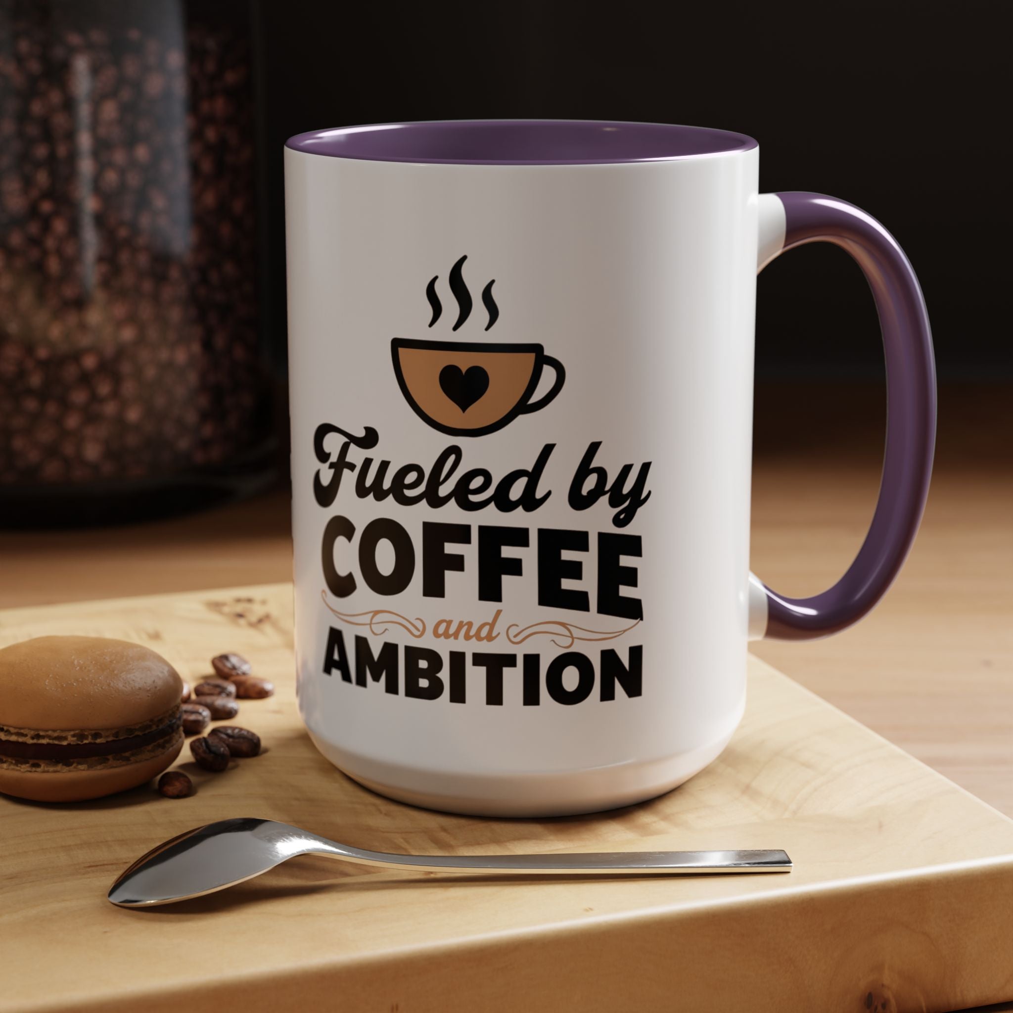 Motivational Coffee Mug - Fueled by Coffee and Ambition
