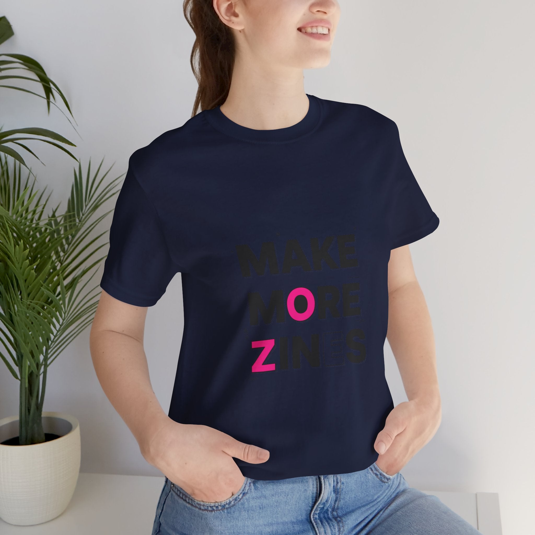 MAKE MORE ZINES Tee | ransom collage shirt, zine style cutout letters