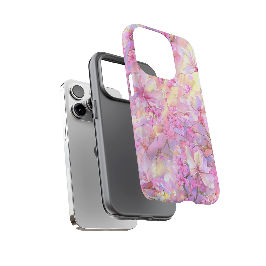 Floral Elegance Tough Phone Case – Dual-Layer Protection for iPhone 17/16/15 & Samsung | Glossy or Matte Finish | Morphesa