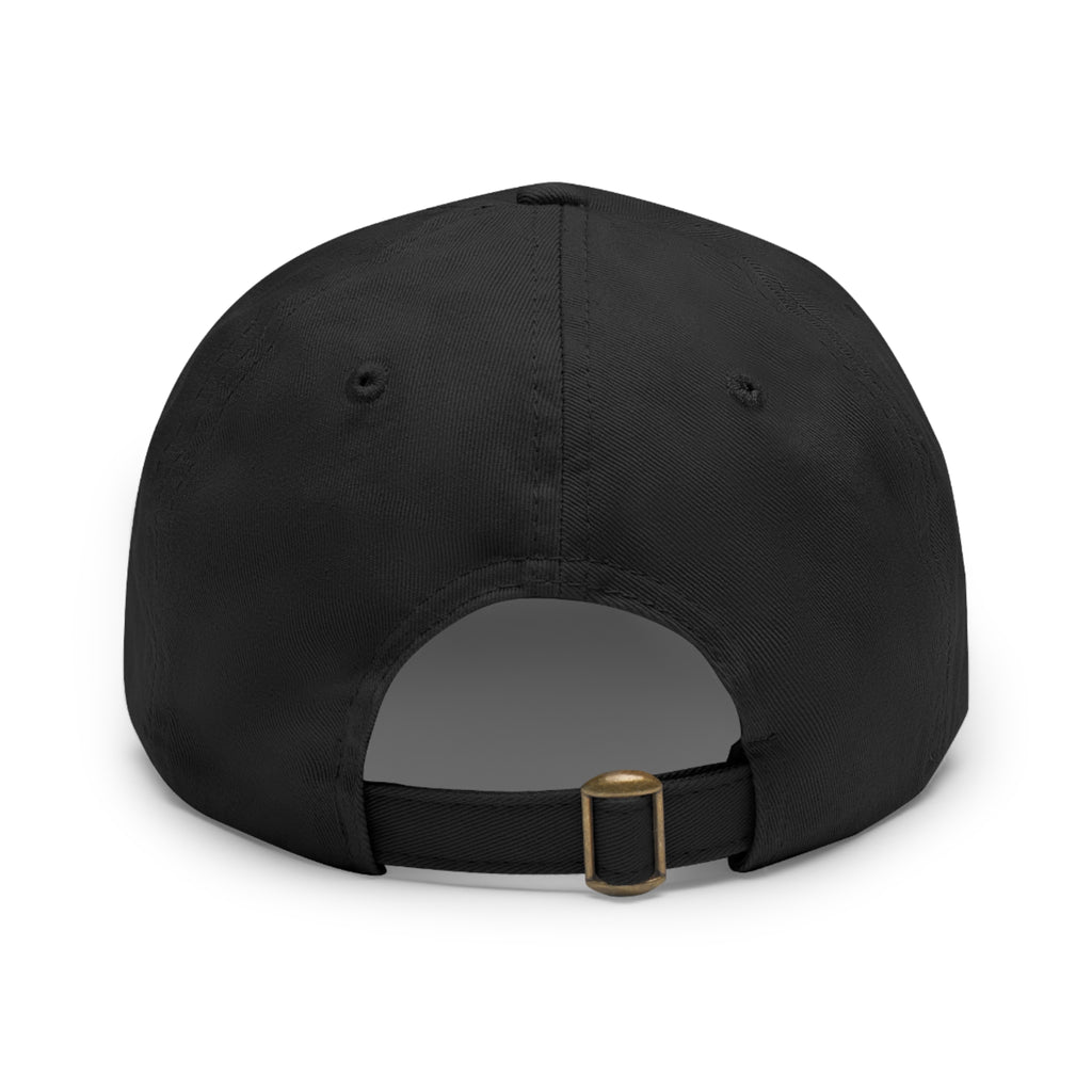 Stylish Dad Hat with Leather Patch, Casual Baseball Cap, Gift for Dads, Outdoor Accessory, Summer Fashion