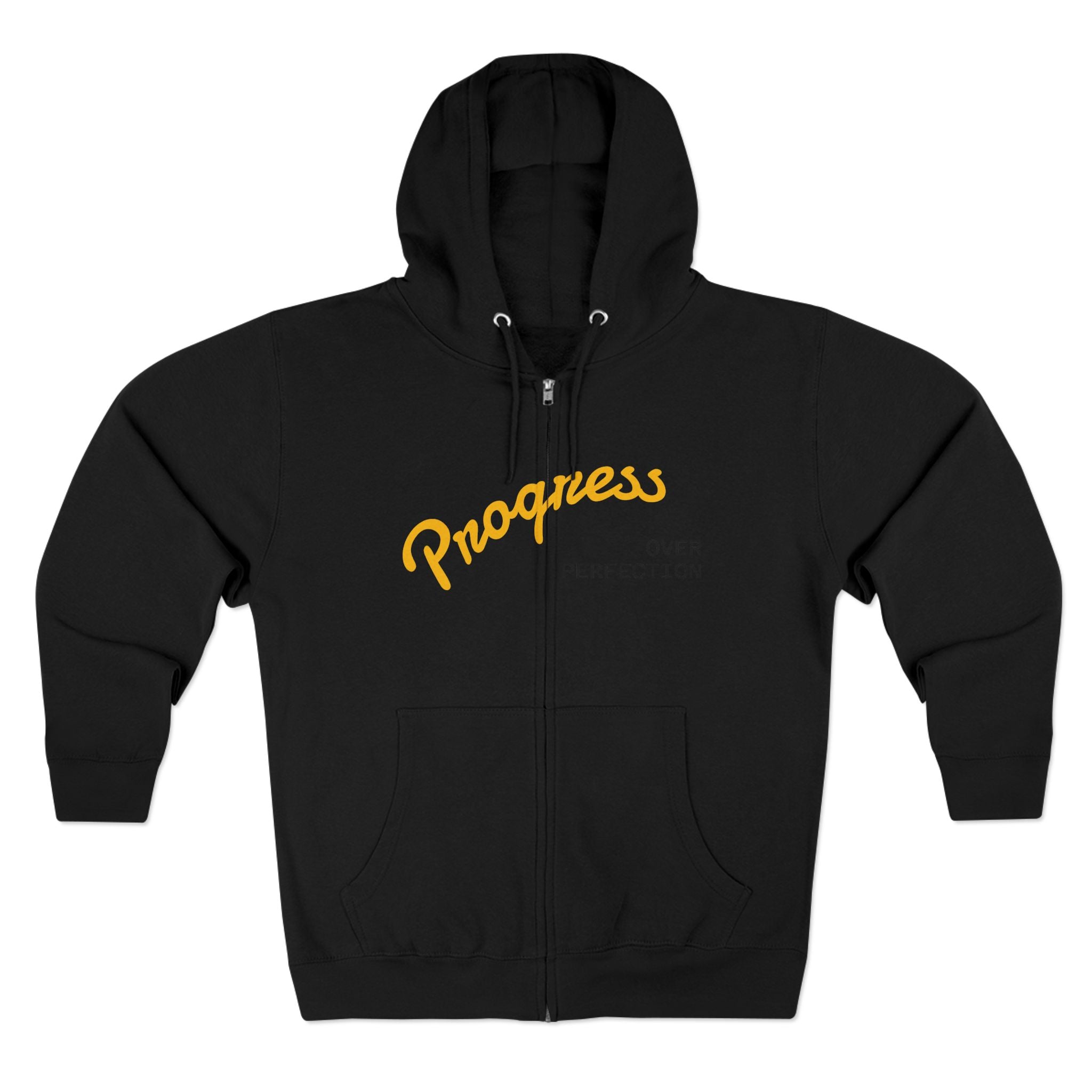 Progress Over Perfection hoodie | Motivational Zip Hoodie, Progress Is Made Quote