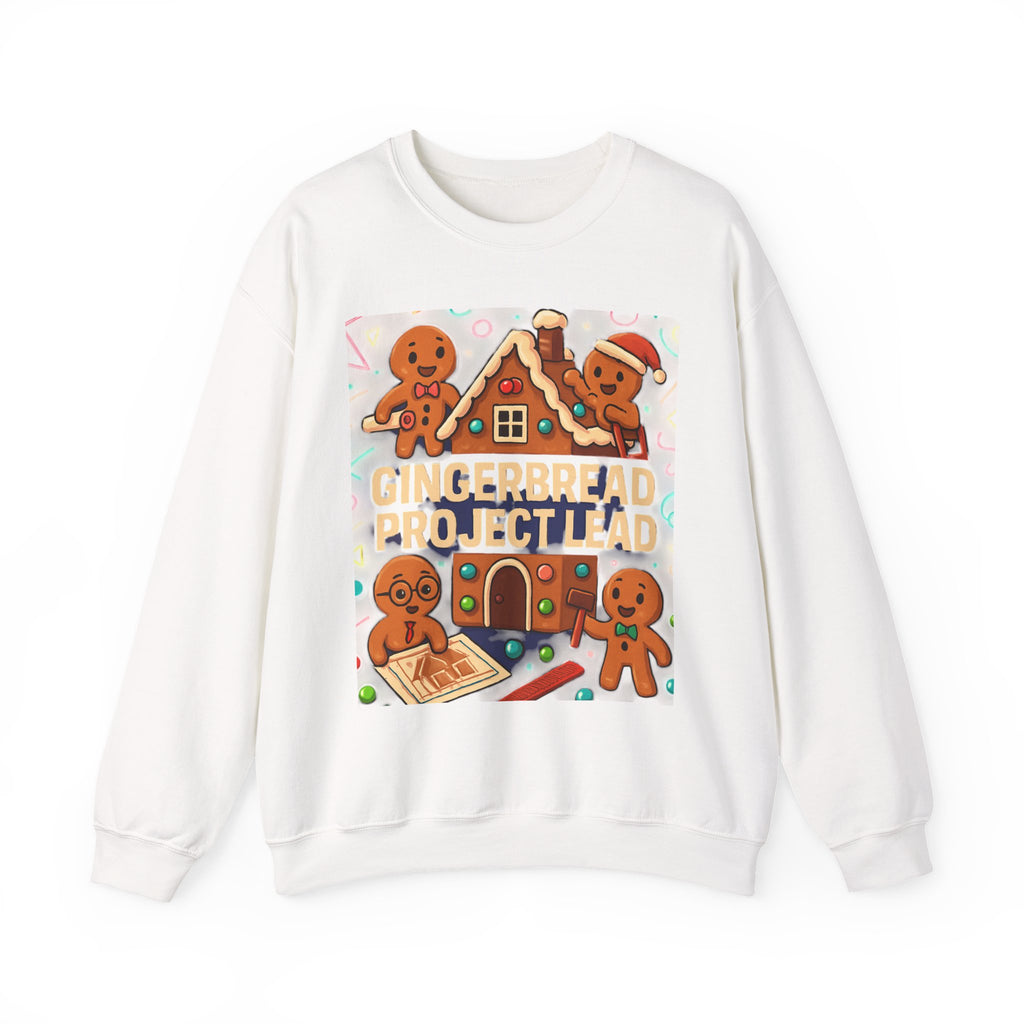 Gingerbread Project Lab Sweatshirt — Cute Holiday Cookie House Crewneck