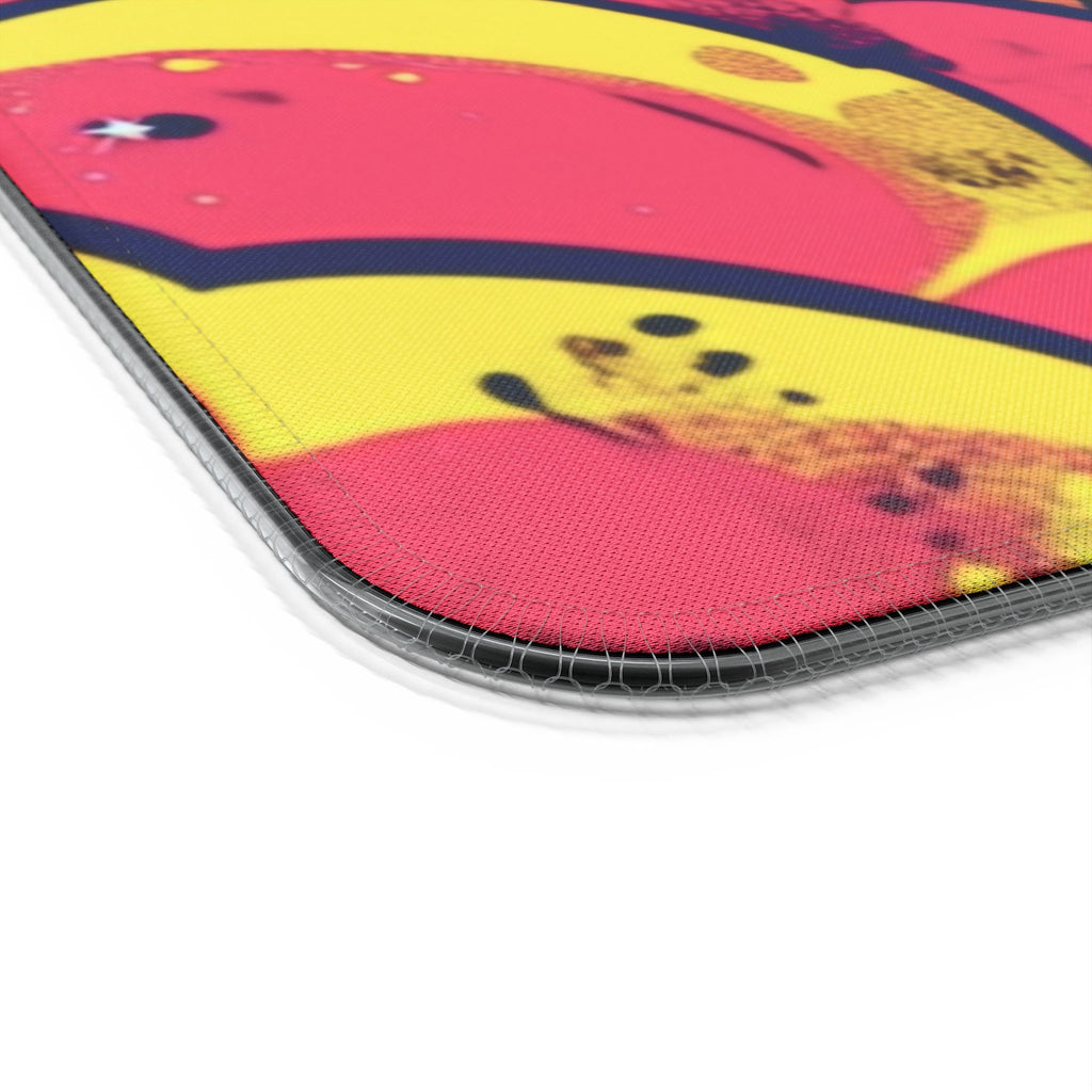 LED Gaming Mouse Pad with Wireless Charging - Rocket Launch Design