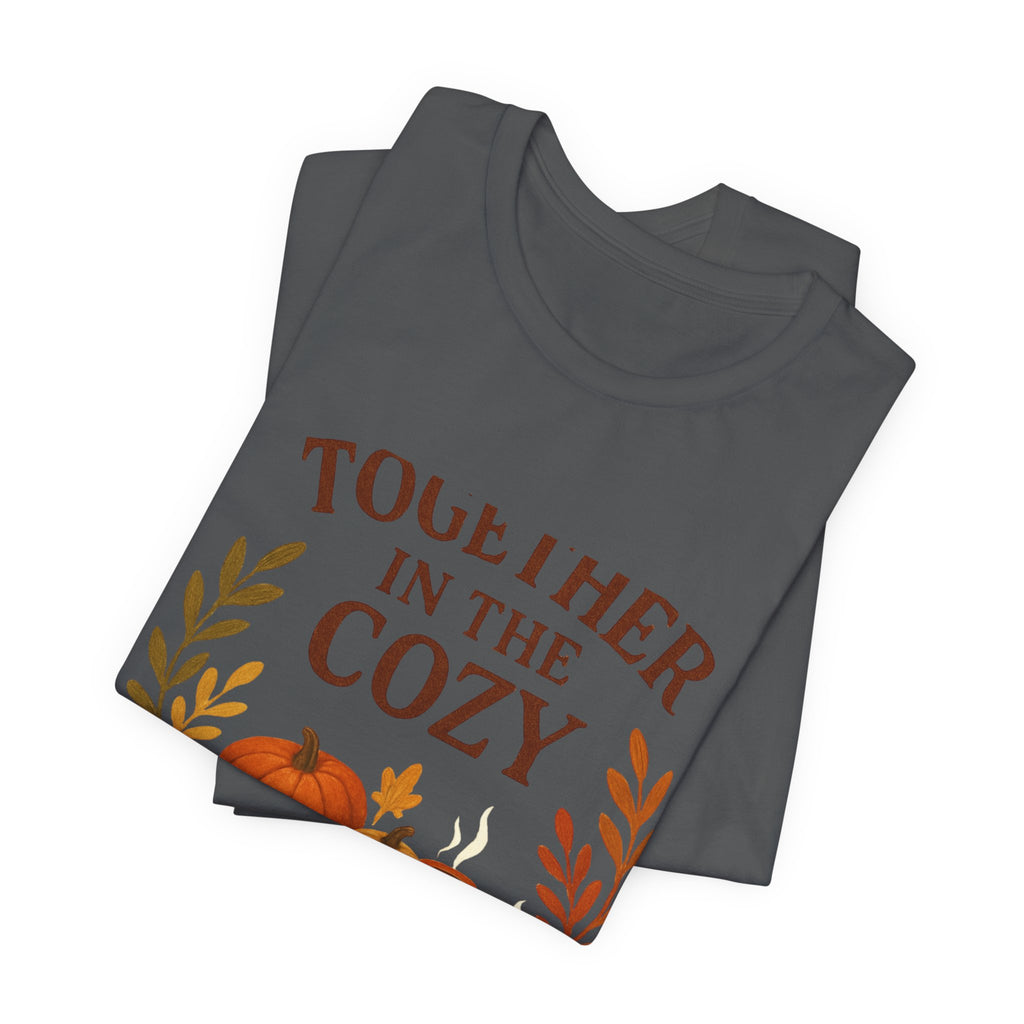 Cozy Together Fall Tee — "Together in the Cozy" Pumpkin Autumn Shirt