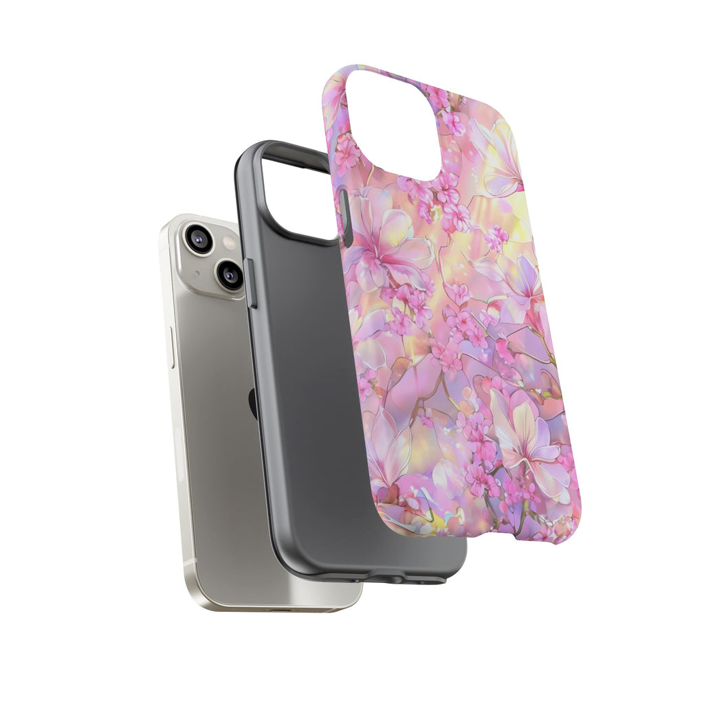 Floral Elegance Tough Phone Case – Dual-Layer Protection for iPhone 17/16/15 & Samsung | Glossy or Matte Finish | Morphesa