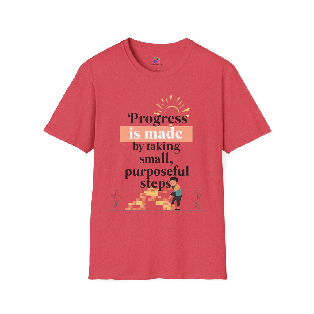 Motivational T-Shirt, Inspirational Gift for Personal Growth, Progress Quote Tee, Everyday Wear, Encouragement Apparel