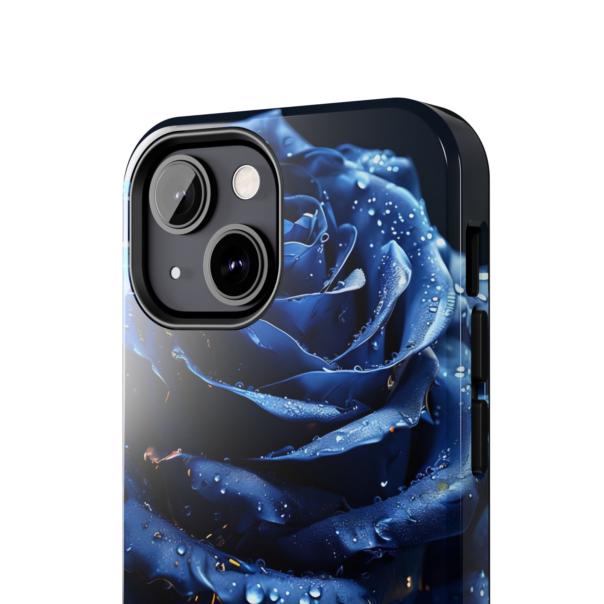 iPhone 17 Pro Max Tough Phone Case - Elegant Blue Rossy Design