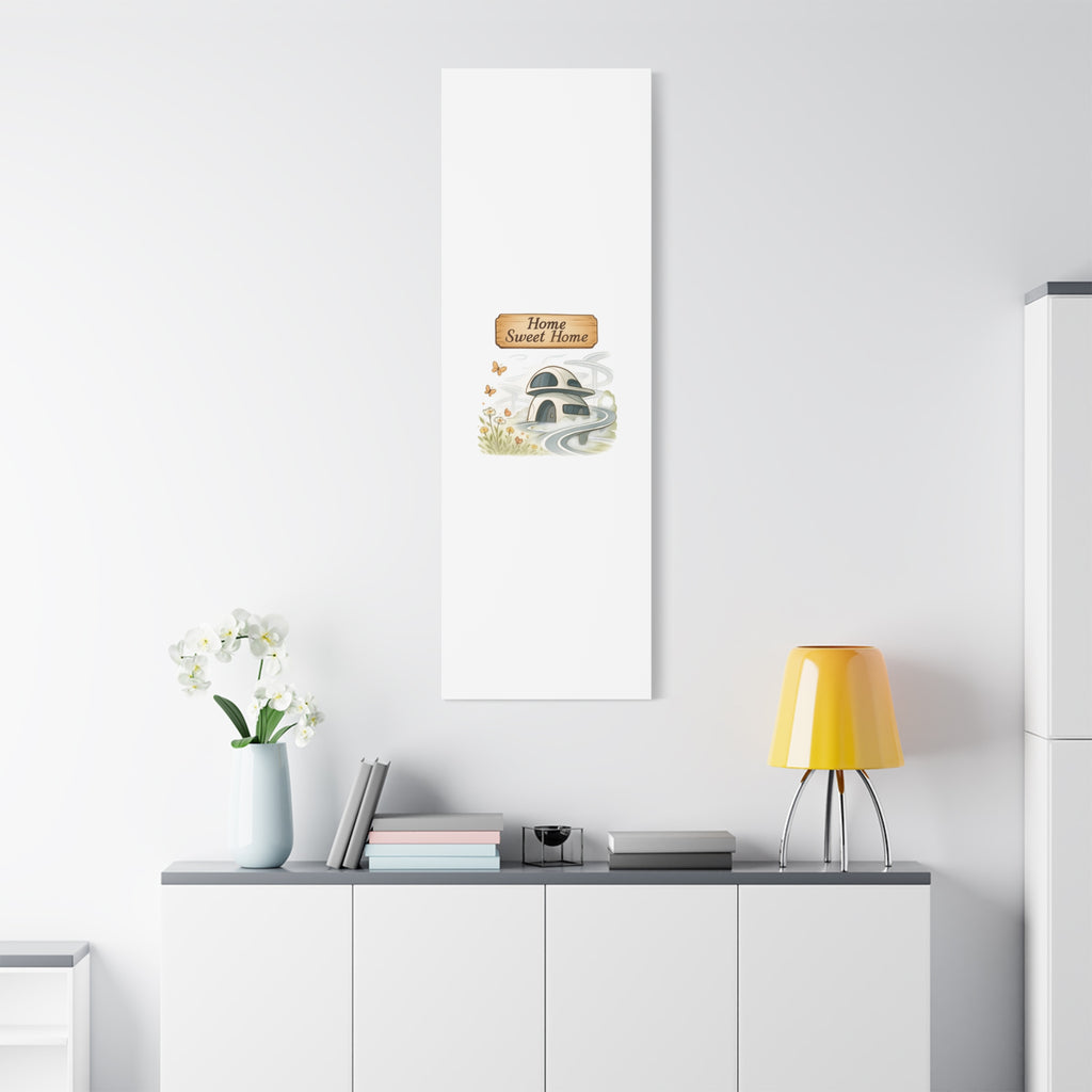 Home Sweet Home Canvas Wall Art — Cozy Cottage Matte Stretched Canvas