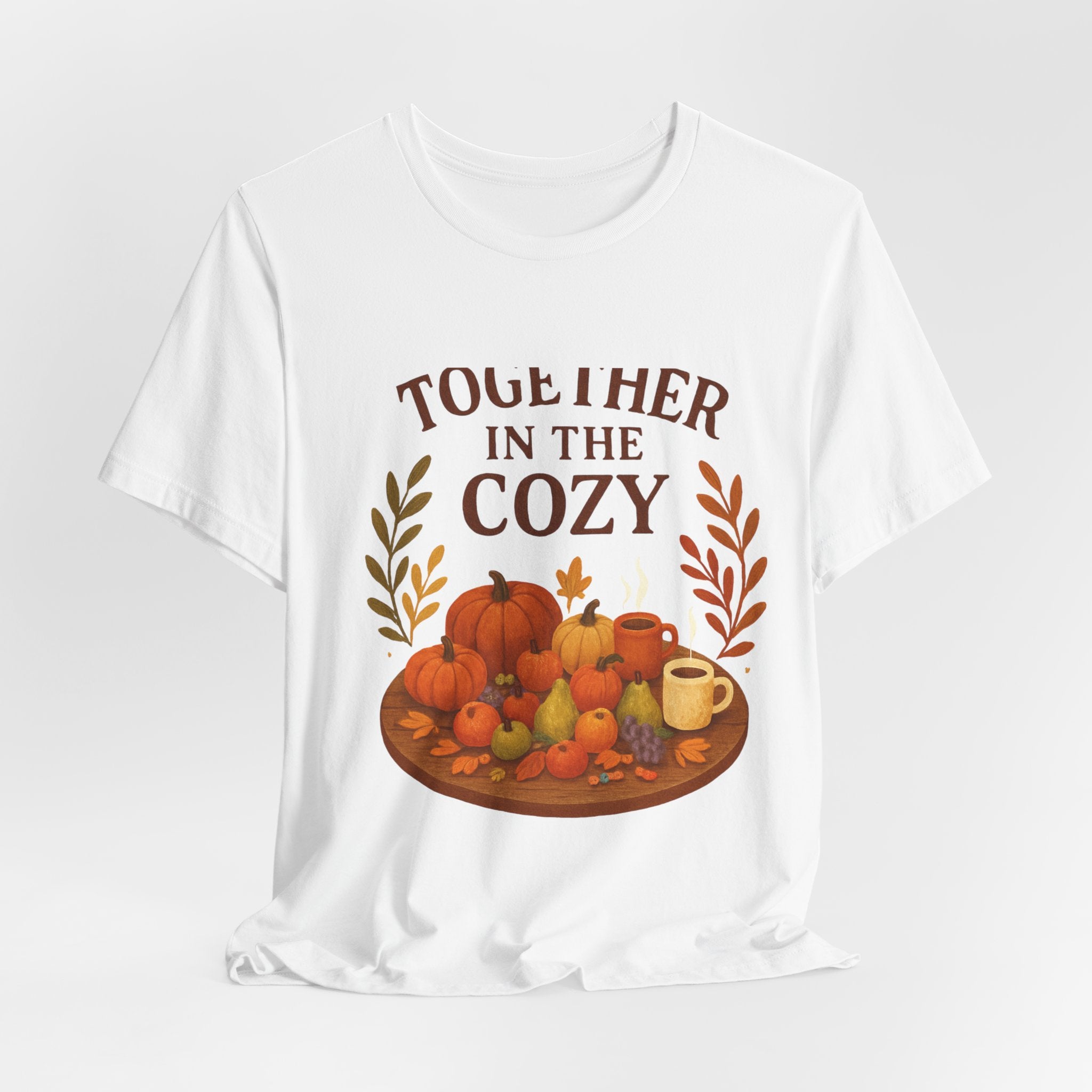 Cozy Together Fall Tee — "Together in the Cozy" Pumpkin Autumn Shirt