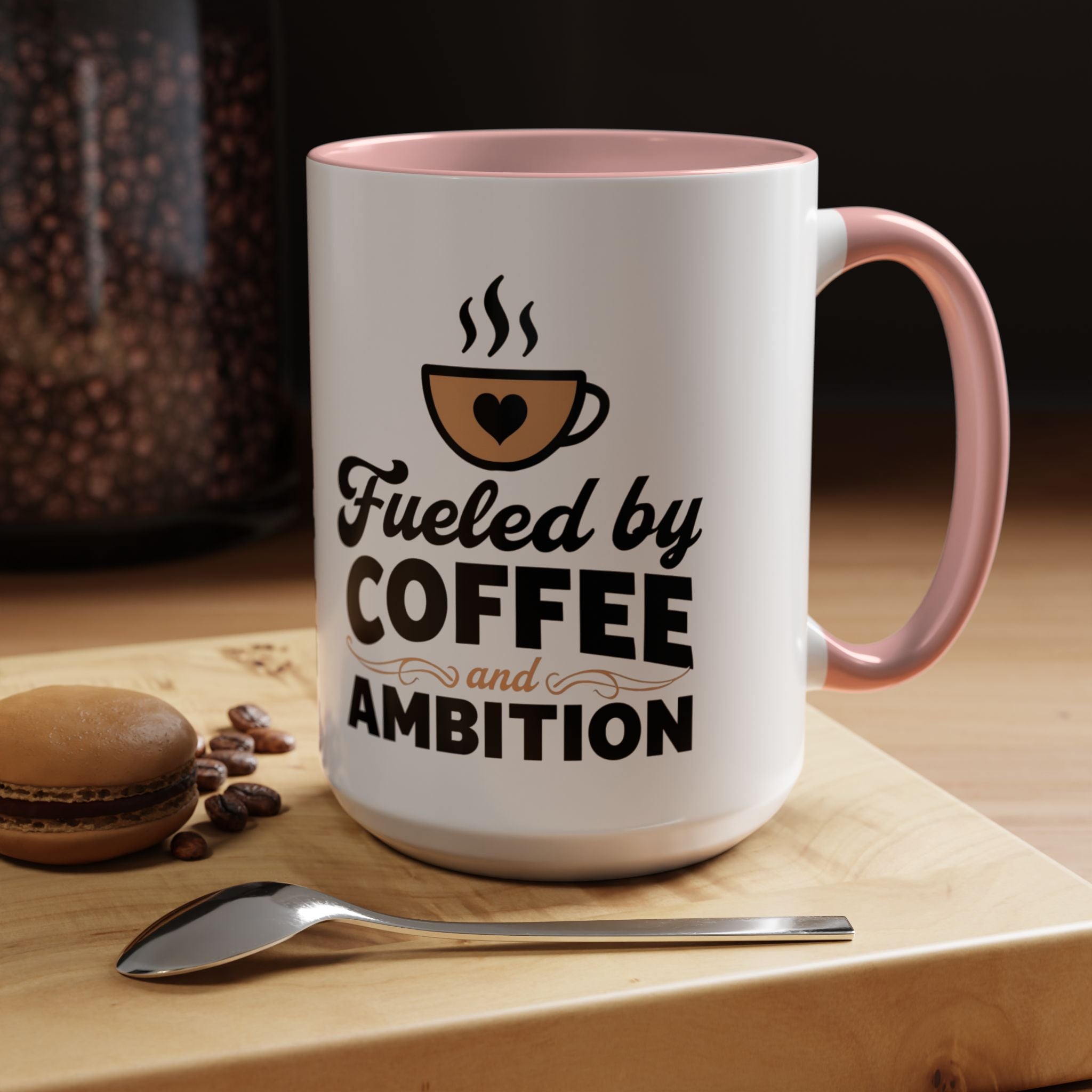 Motivational Coffee Mug - Fueled by Coffee and Ambition