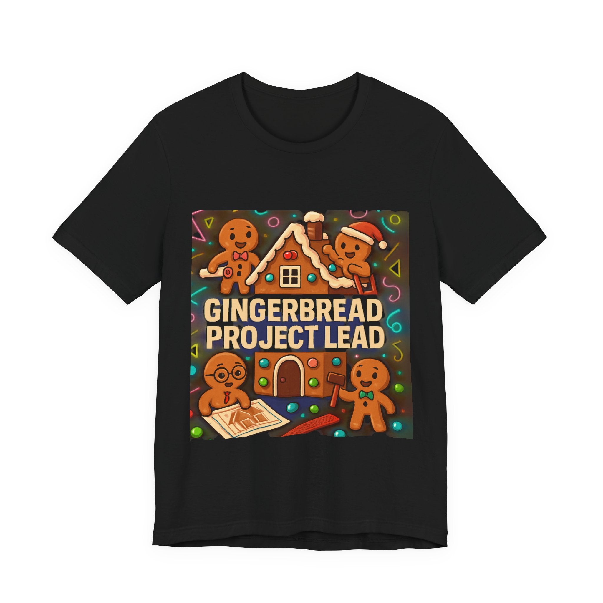 Gingerbread Project Lab T-Shirt — Cute Holiday Cookie House Tee
