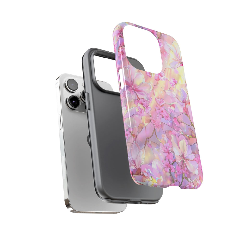 Floral Elegance Tough Phone Case – Dual-Layer Protection for iPhone 17/16/15 & Samsung | Glossy or Matte Finish | Morphesa