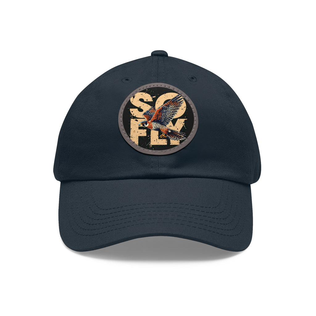 Stylish Dad Hat with Leather Patch, Casual Baseball Cap, Gift for Dads, Outdoor Accessory, Summer Fashion