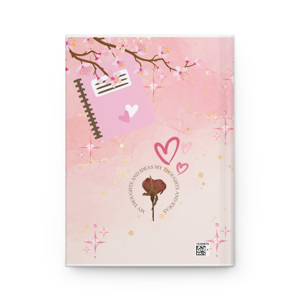 Floral Hardcover Journal - My Daily Journal, Stress Relief, Gift for Her, Elegant Planner, Writing Diary, Self-Care Notepad