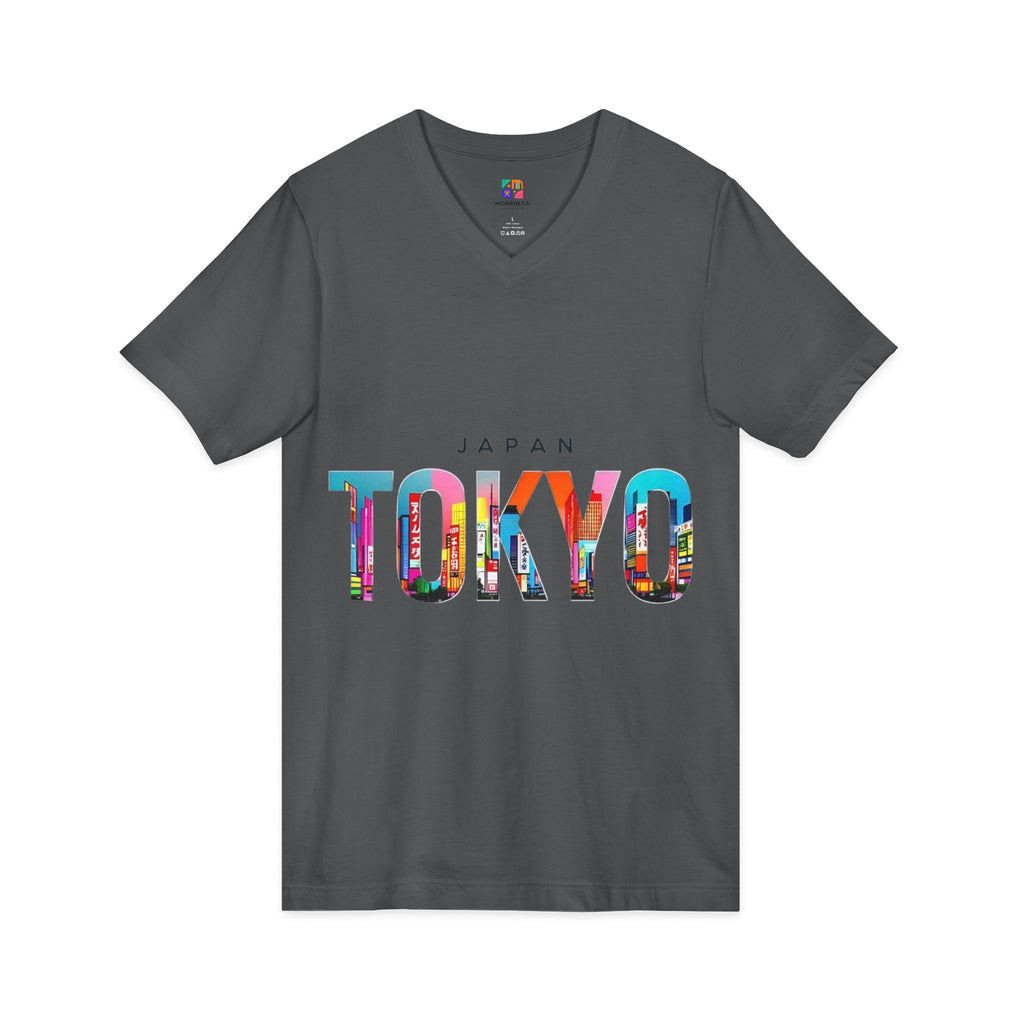 Unisex Jersey Short Sleeve V-Neck Tee