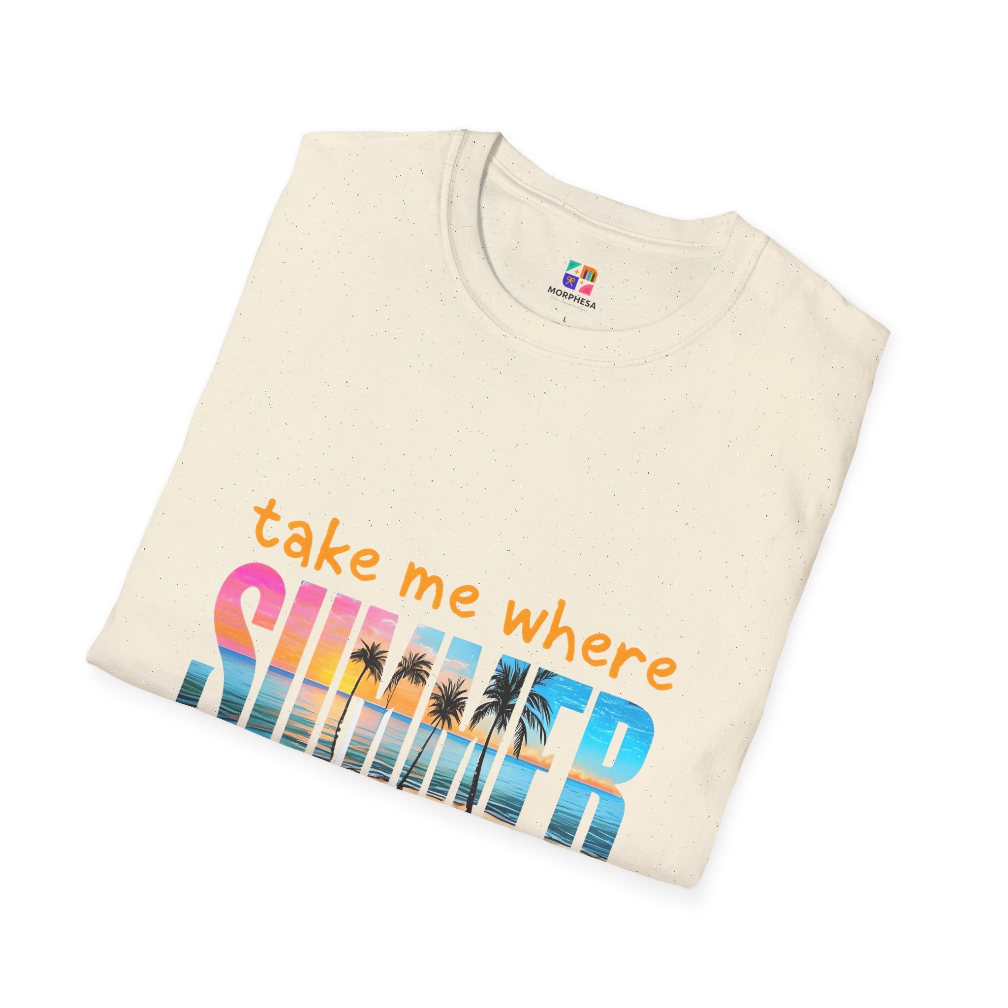 Summer Vibes Unisex T-Shirt | Take Me Where Summer Never Ends | Casual Wear, Vacation Shirt, Beach Tee, Gift Idea, Summer Collection