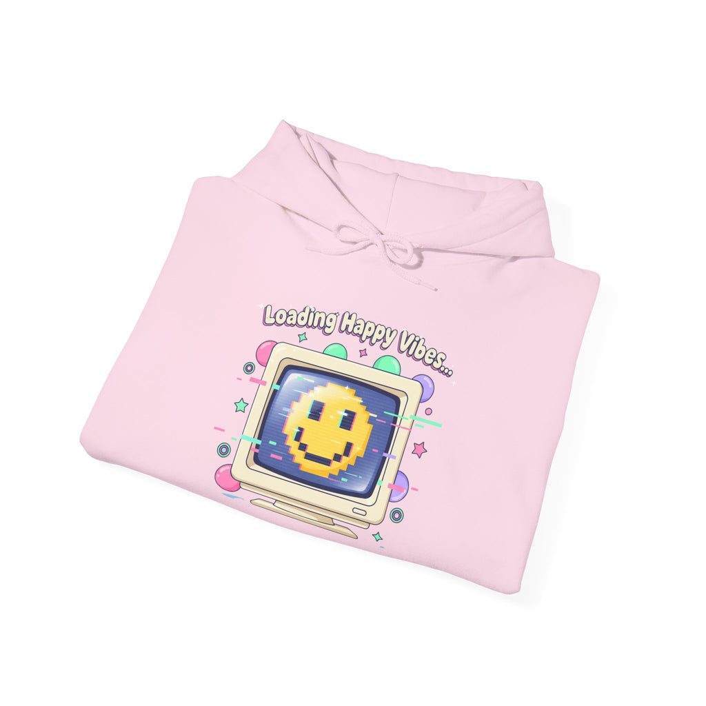 Virtual Pet Popup Hoodie | Y2K retro tech, pixel smile interface