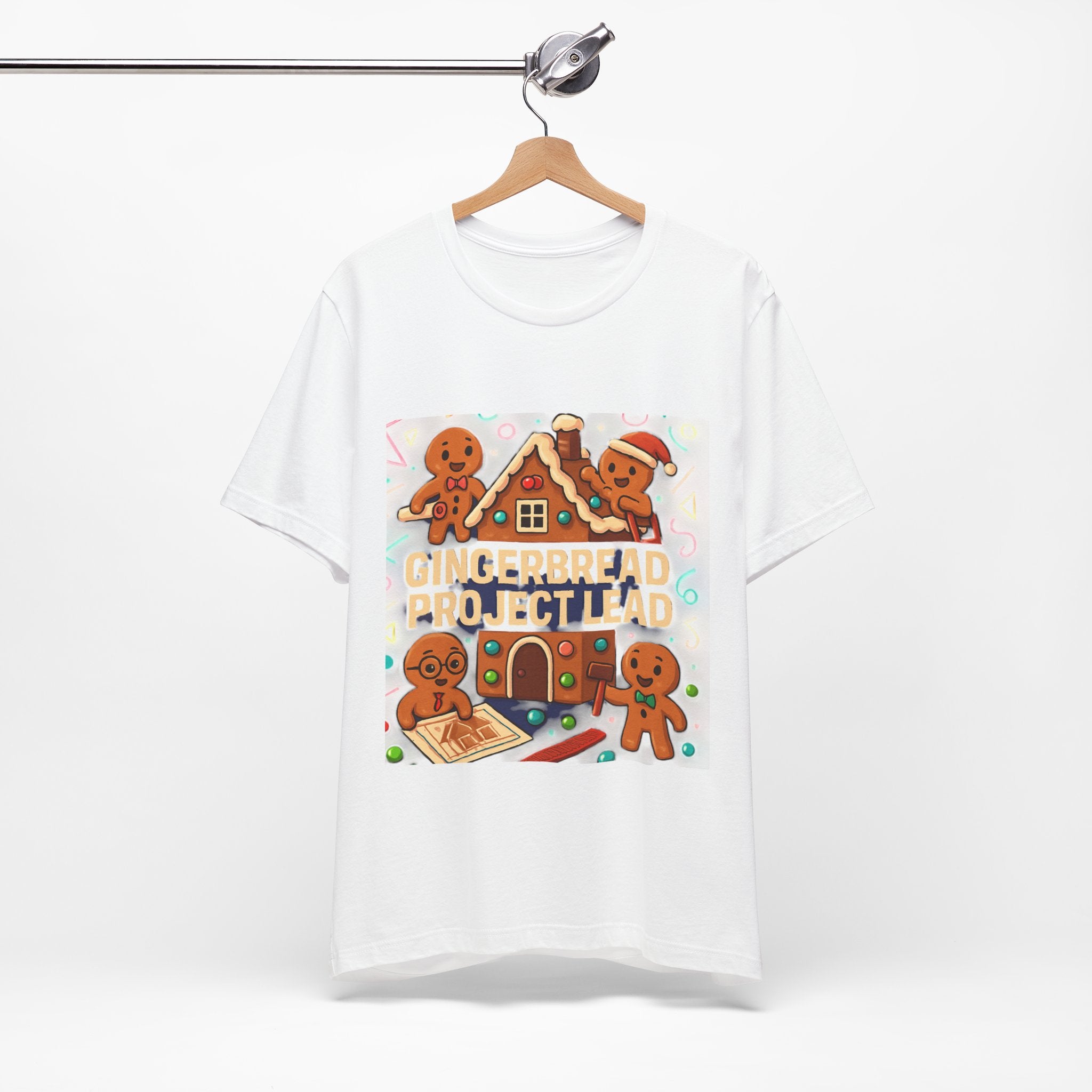 Gingerbread Project Lab T-Shirt — Cute Holiday Cookie House Tee