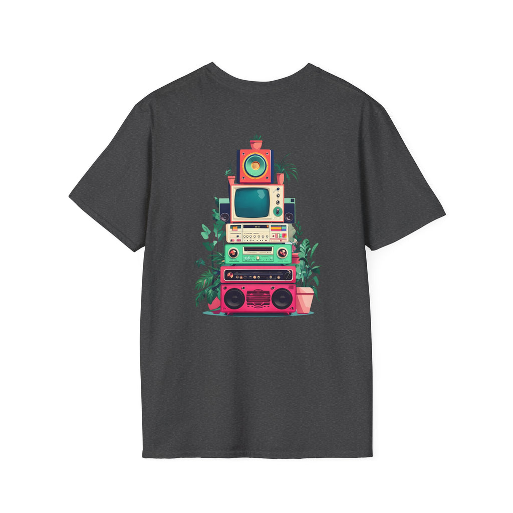Retro Beach Vibes Unisex Softstyle T-Shirt, Casual Summer Tee, Vintage Style Shirt, Music Lover Gift, Relaxed Fit Apparel