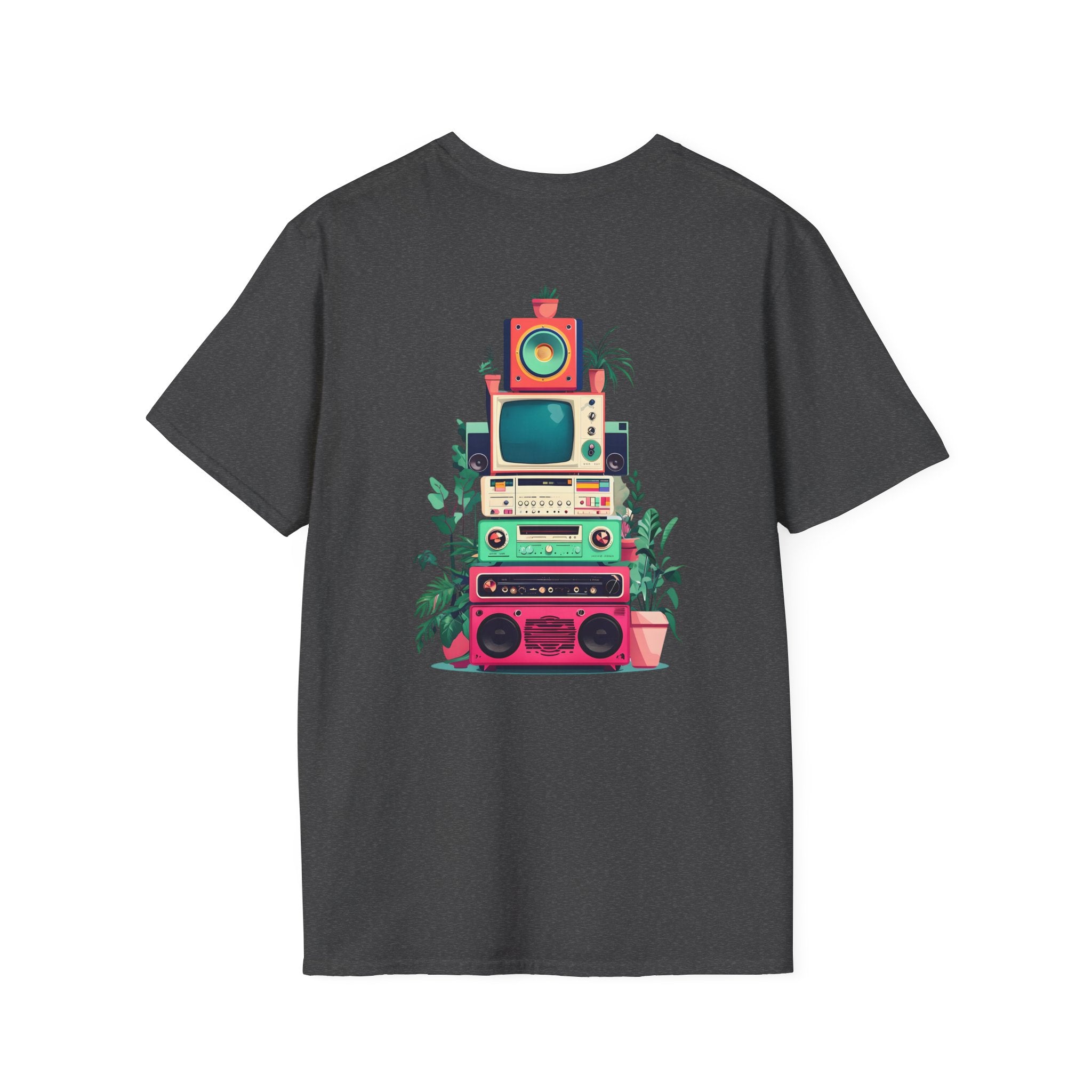 Retro Beach Vibes Unisex Softstyle T-Shirt, Casual Summer Tee, Vintage Style Shirt, Music Lover Gift, Relaxed Fit Apparel