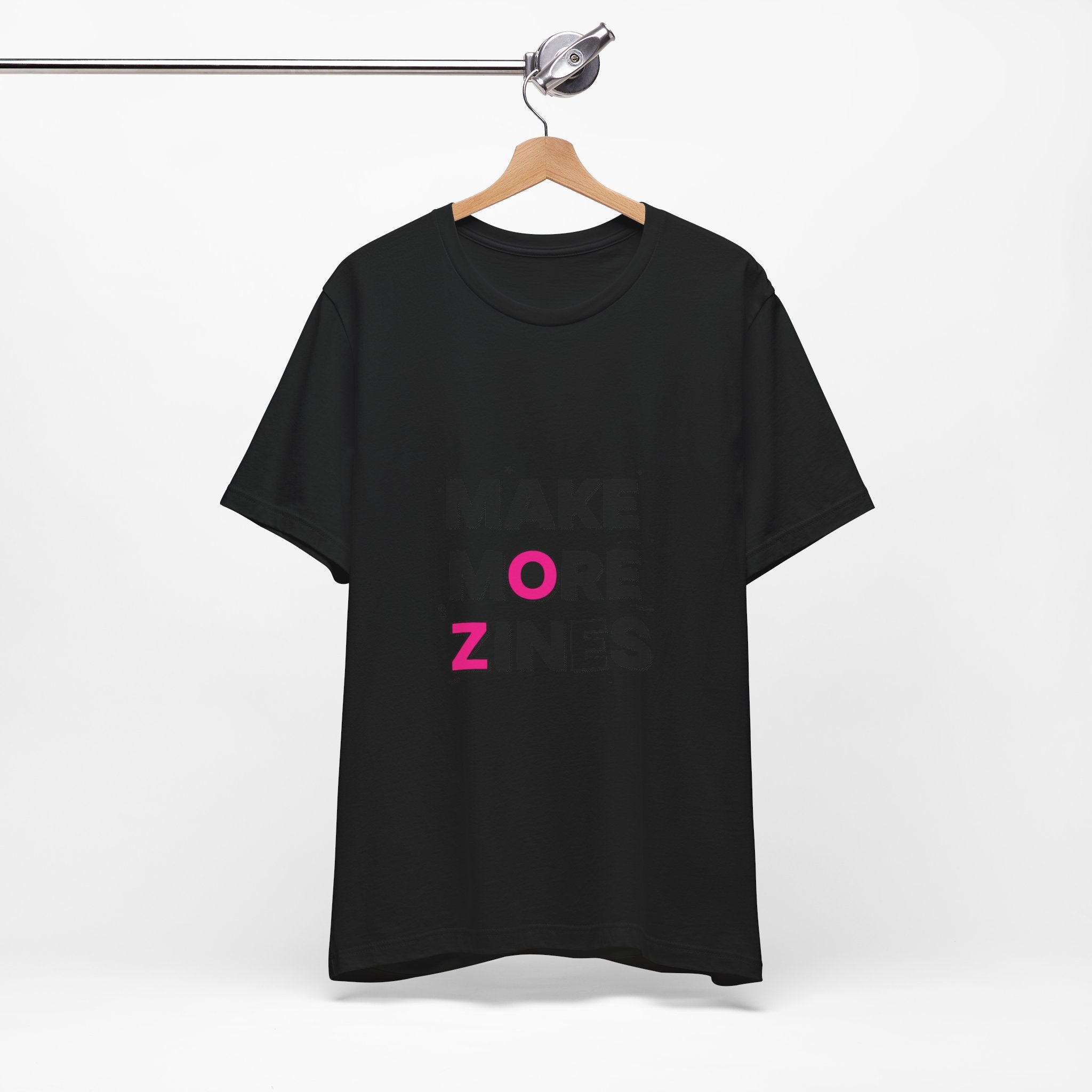 MAKE MORE ZINES Tee | ransom collage shirt, zine style cutout letters