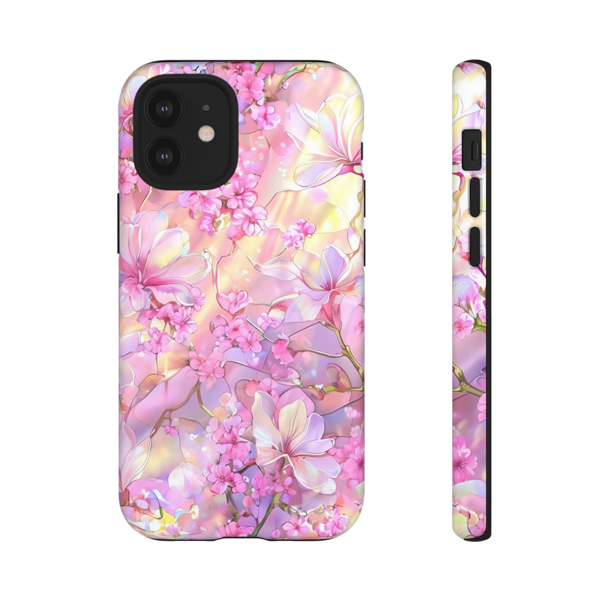 Floral Elegance Tough Phone Case – Dual-Layer Protection for iPhone 17/16/15 & Samsung | Glossy or Matte Finish | Morphesa