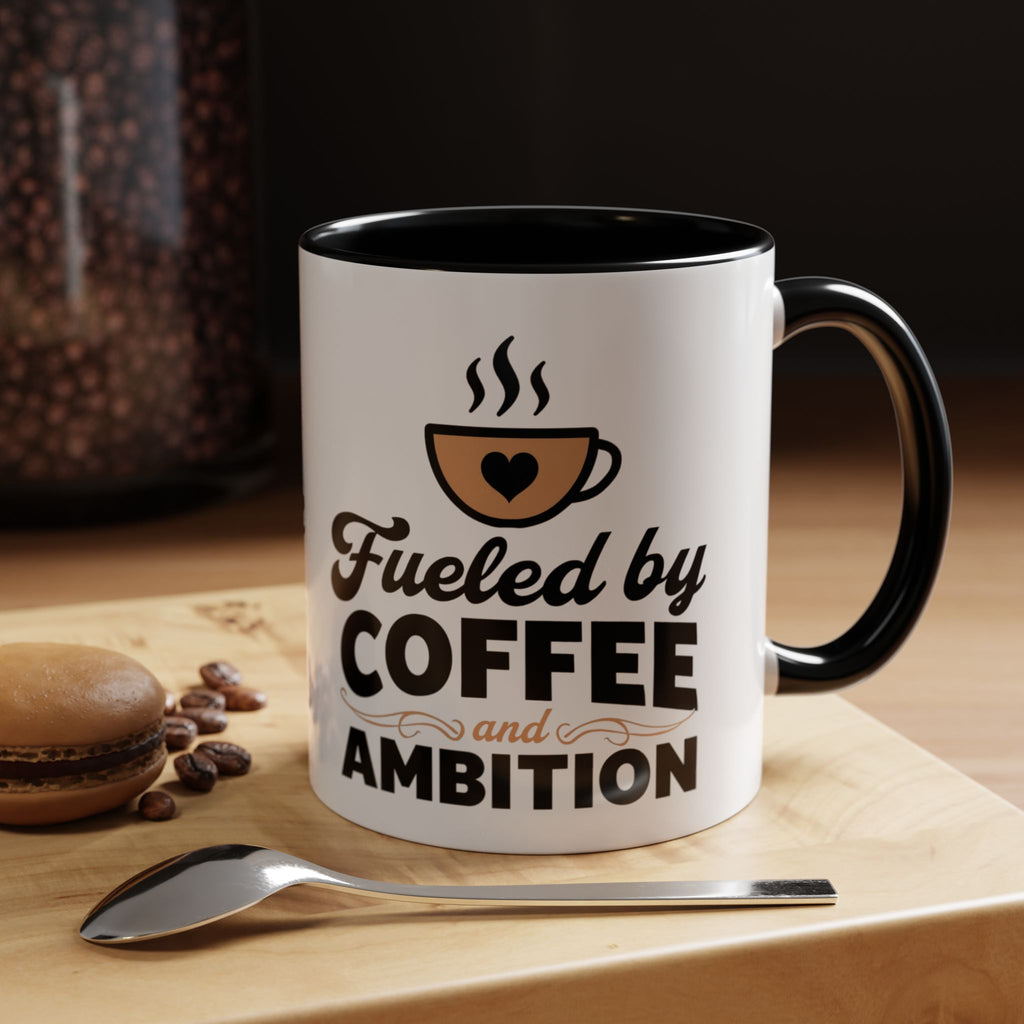 Motivational Coffee Mug - Fueled by Coffee and Ambition