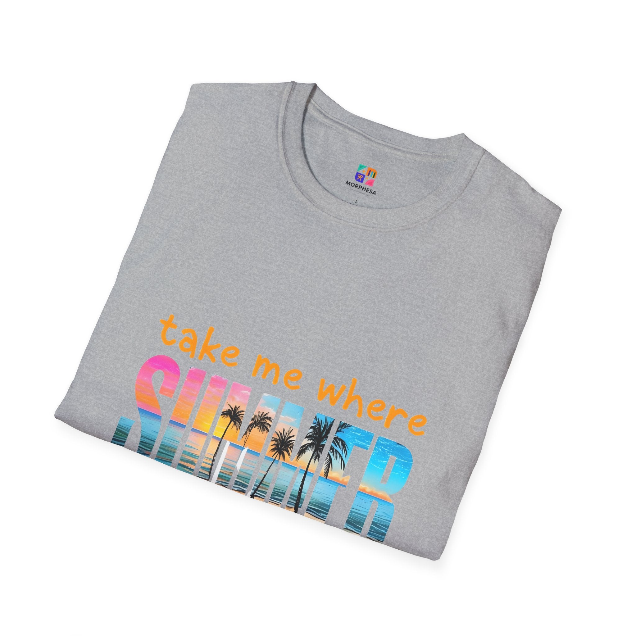 Summer Vibes Unisex T-Shirt | Take Me Where Summer Never Ends | Casual Wear, Vacation Shirt, Beach Tee, Gift Idea, Summer Collection