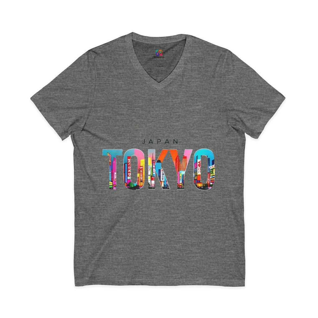 Unisex Jersey Short Sleeve V-Neck Tee