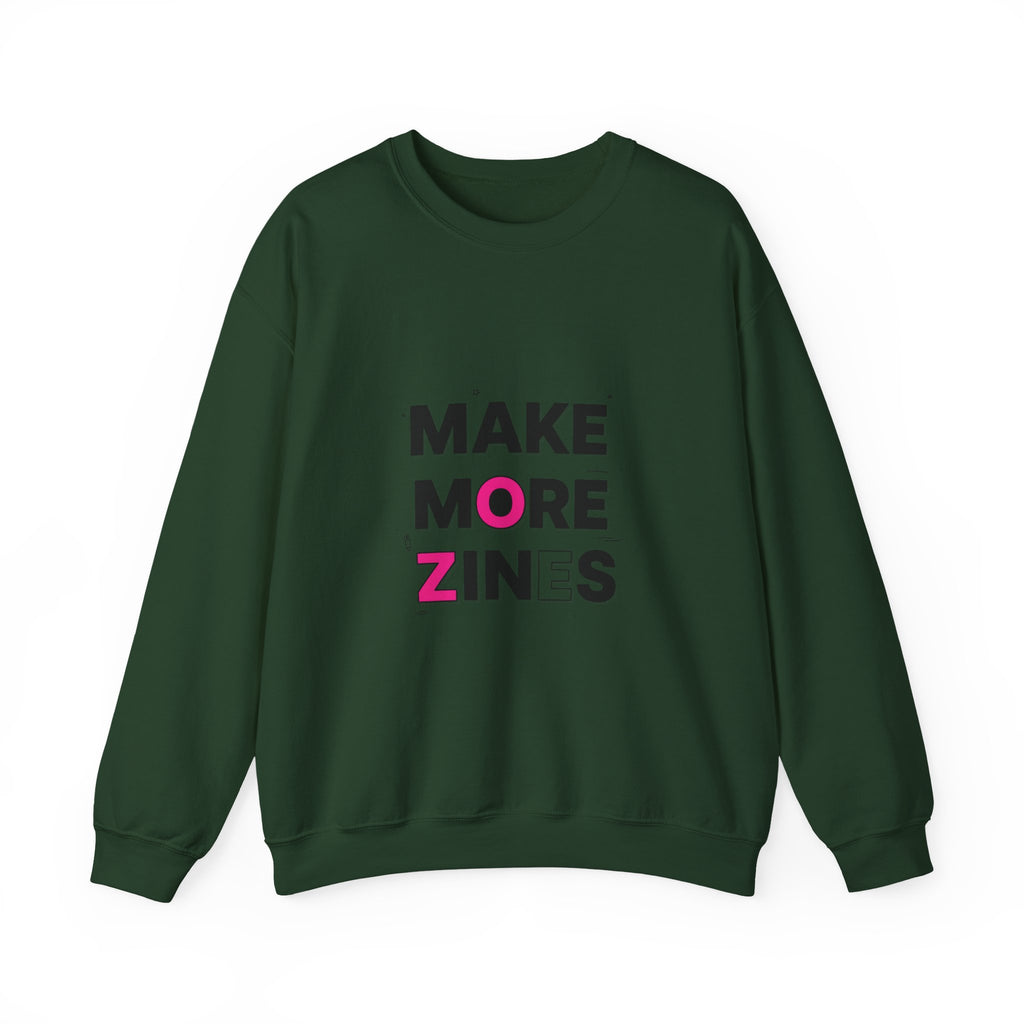 Make More Zines Sweatshirt | ransom collage shirt, zine style tee