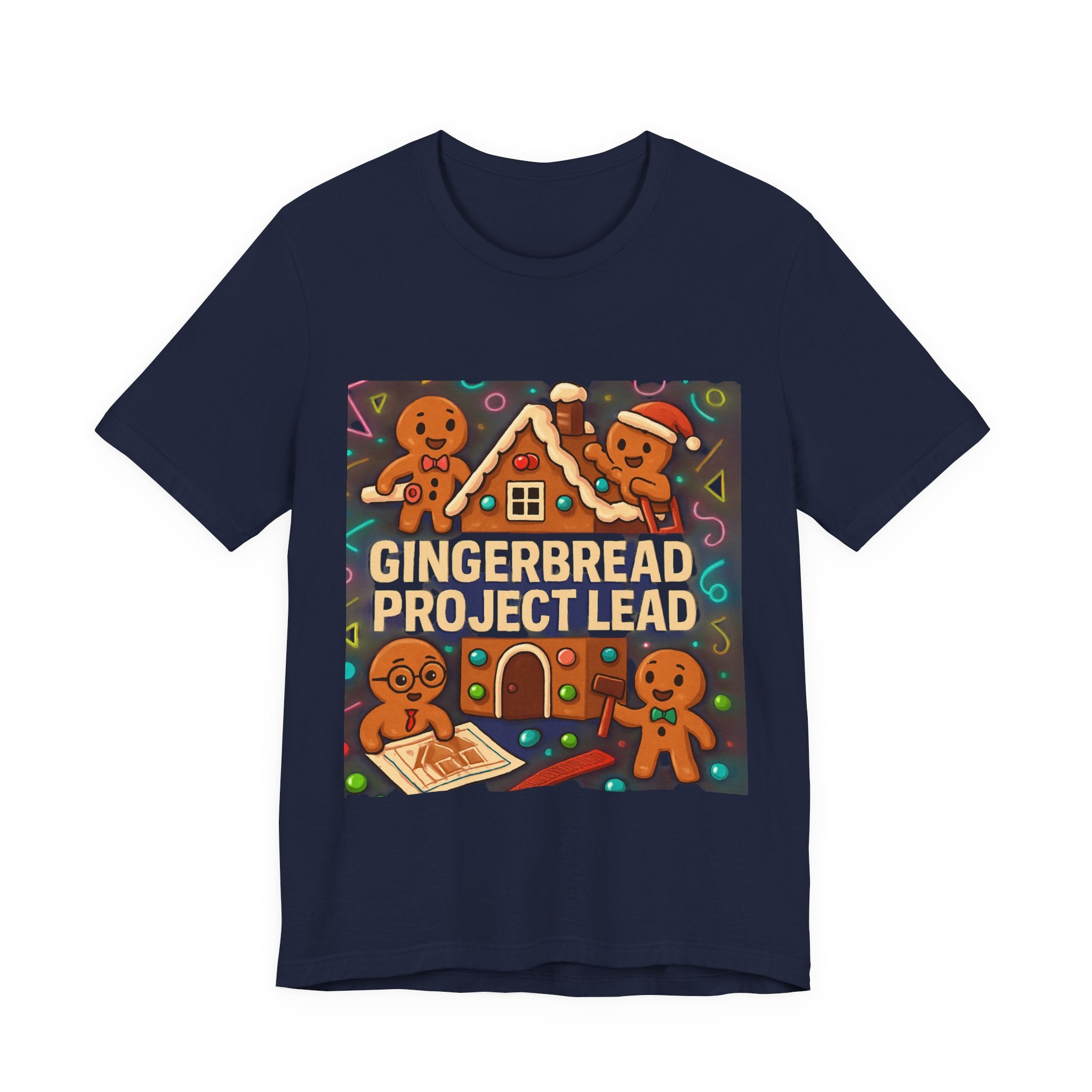 Gingerbread Project Lab T-Shirt — Cute Holiday Cookie House Tee
