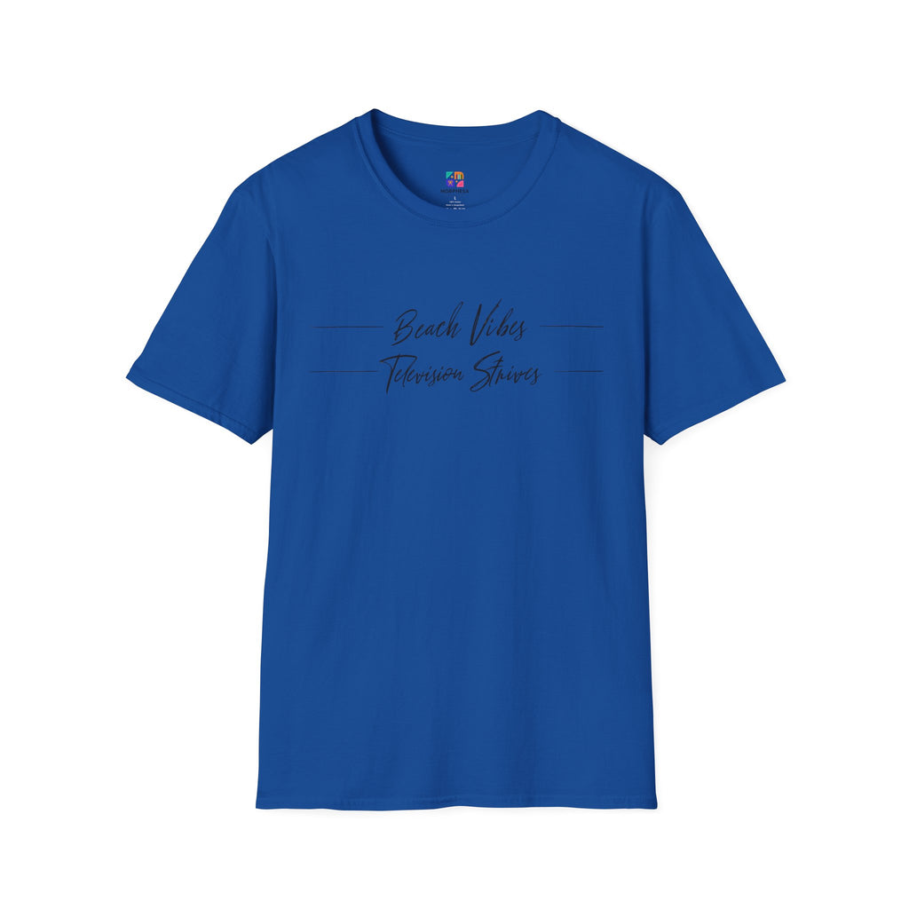 Retro Beach Vibes Unisex Softstyle T-Shirt, Casual Summer Tee, Vintage Style Shirt, Music Lover Gift, Relaxed Fit Apparel