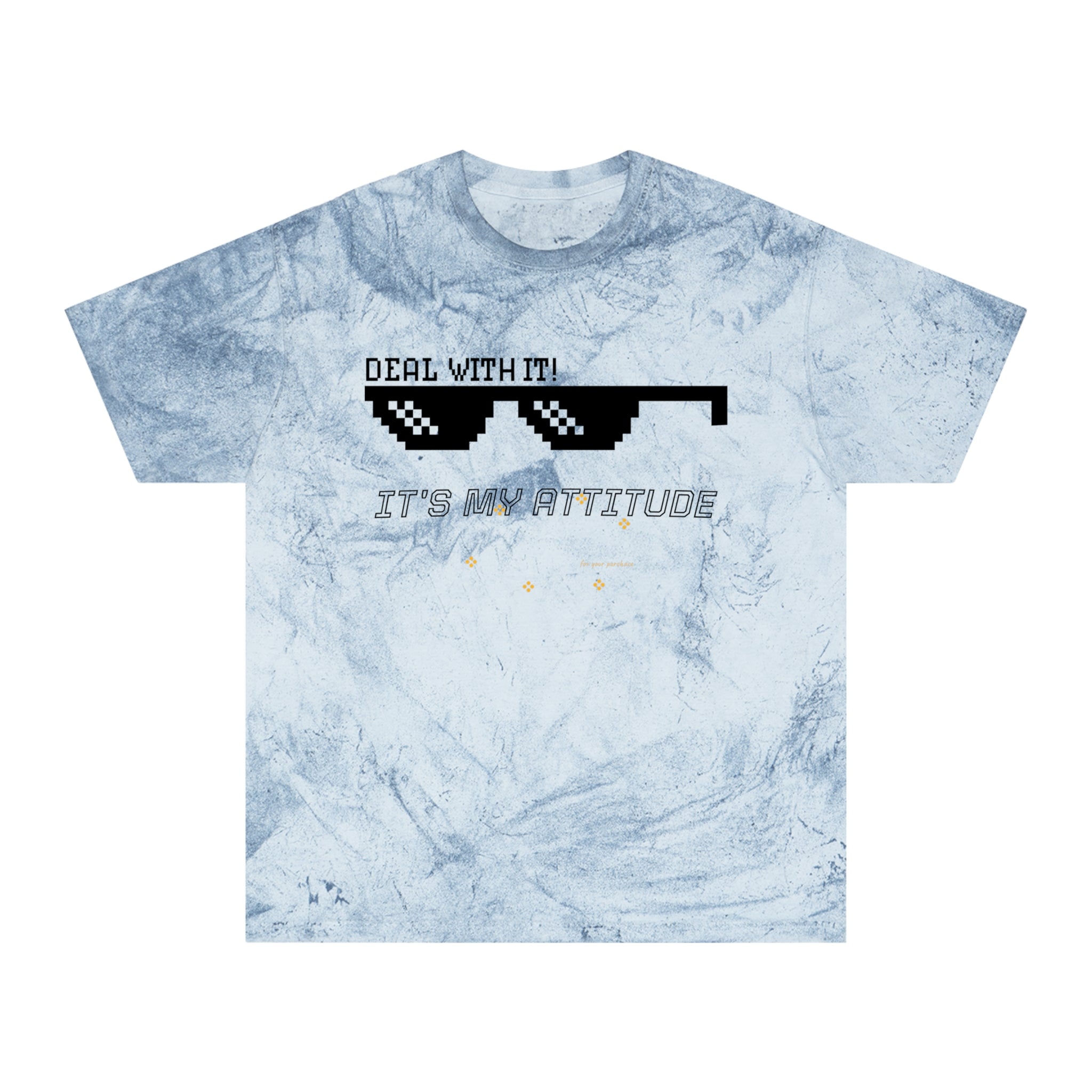 Deal With It Sunglasses Graphic Tee — "Deal With It! It’s My Attitude" Tie-Dye T-Shirt
