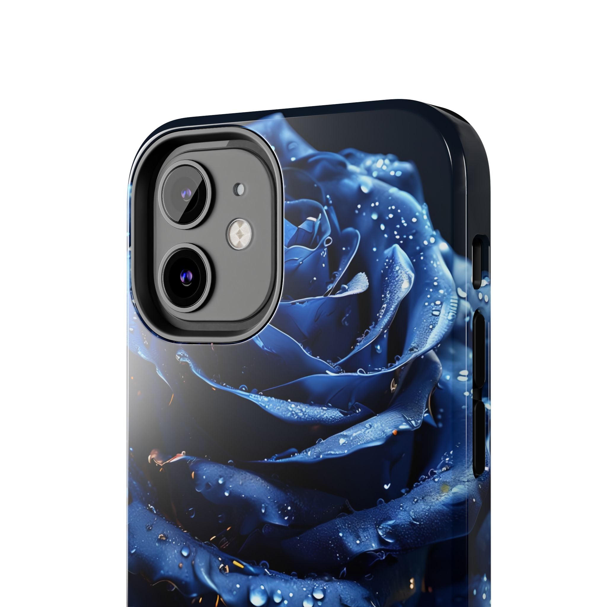 iPhone 17 Pro Max Tough Phone Case - Elegant Blue Rossy Design