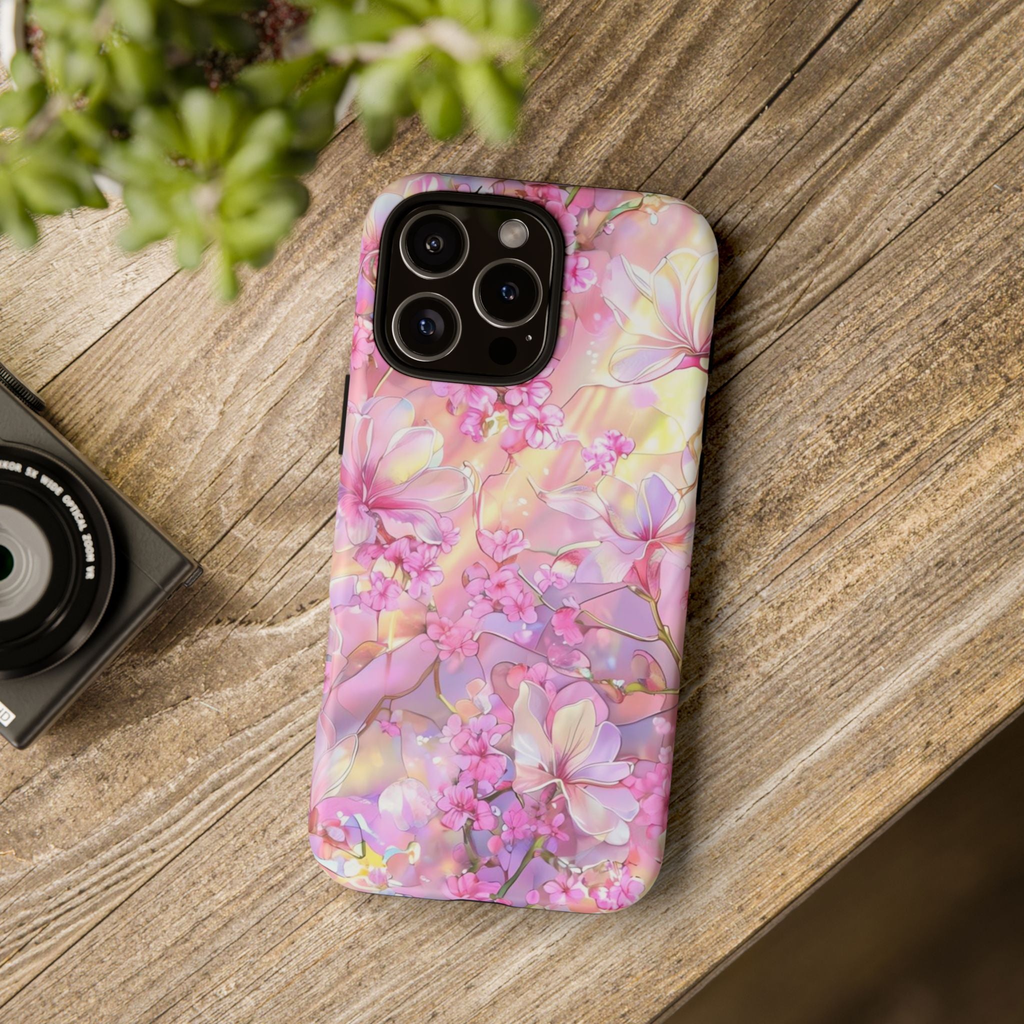 Floral Elegance Tough Phone Case – Dual-Layer Protection for iPhone 17/16/15 & Samsung | Glossy or Matte Finish | Morphesa