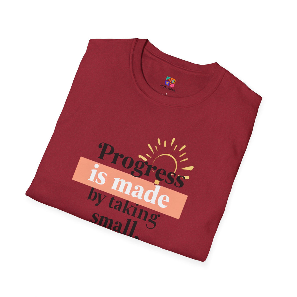 Motivational T-Shirt, Inspirational Gift for Personal Growth, Progress Quote Tee, Everyday Wear, Encouragement Apparel