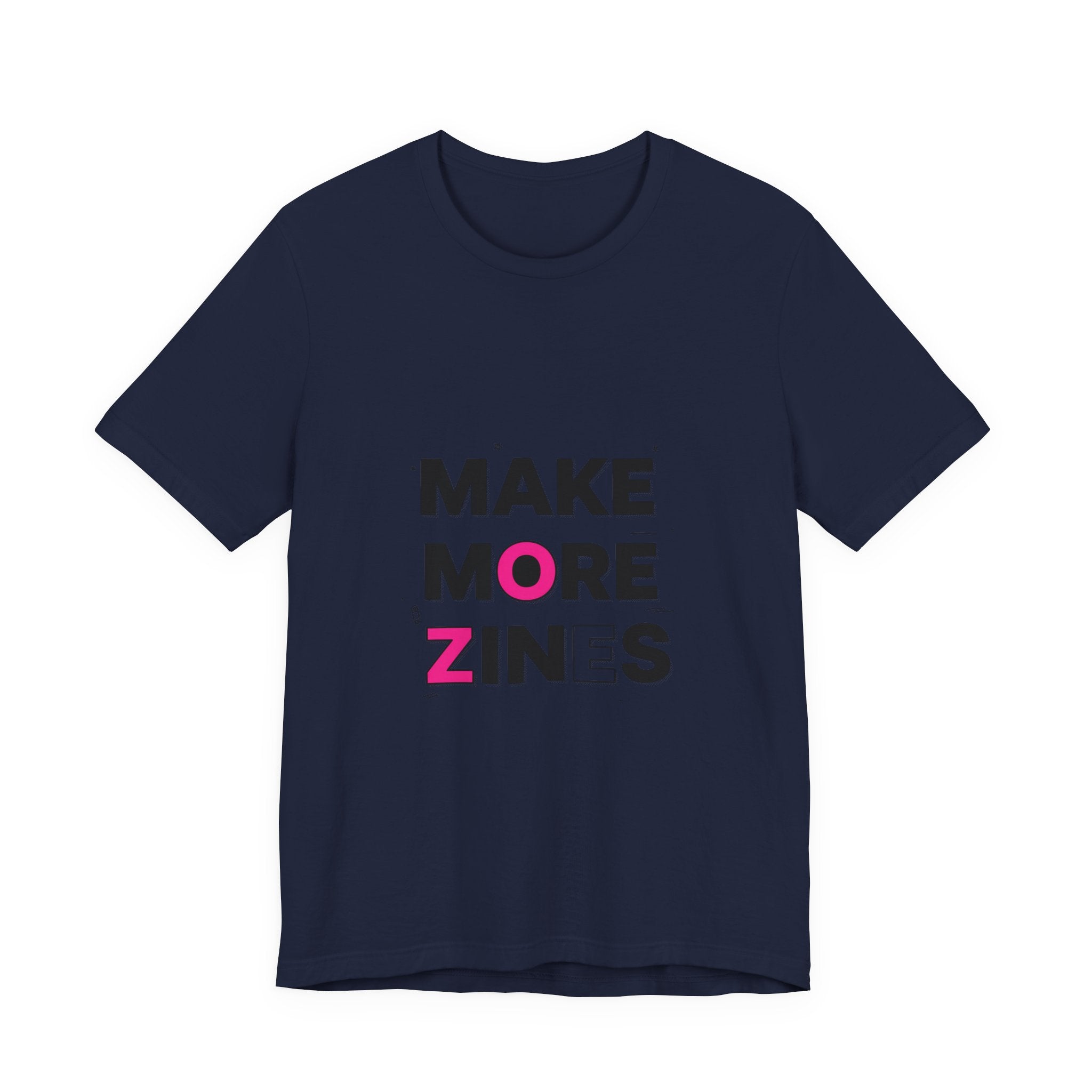 MAKE MORE ZINES Tee | ransom collage shirt, zine style cutout letters