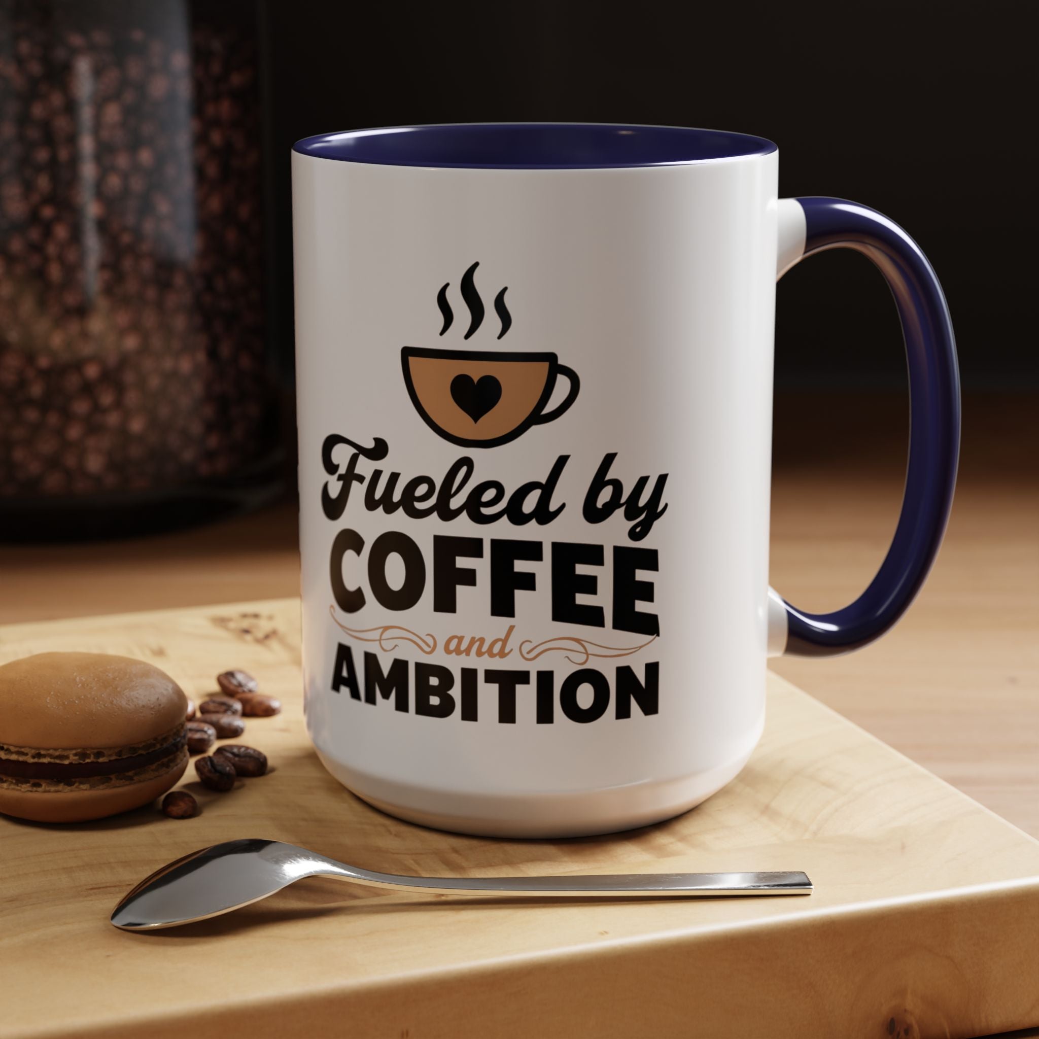 Motivational Coffee Mug - Fueled by Coffee and Ambition