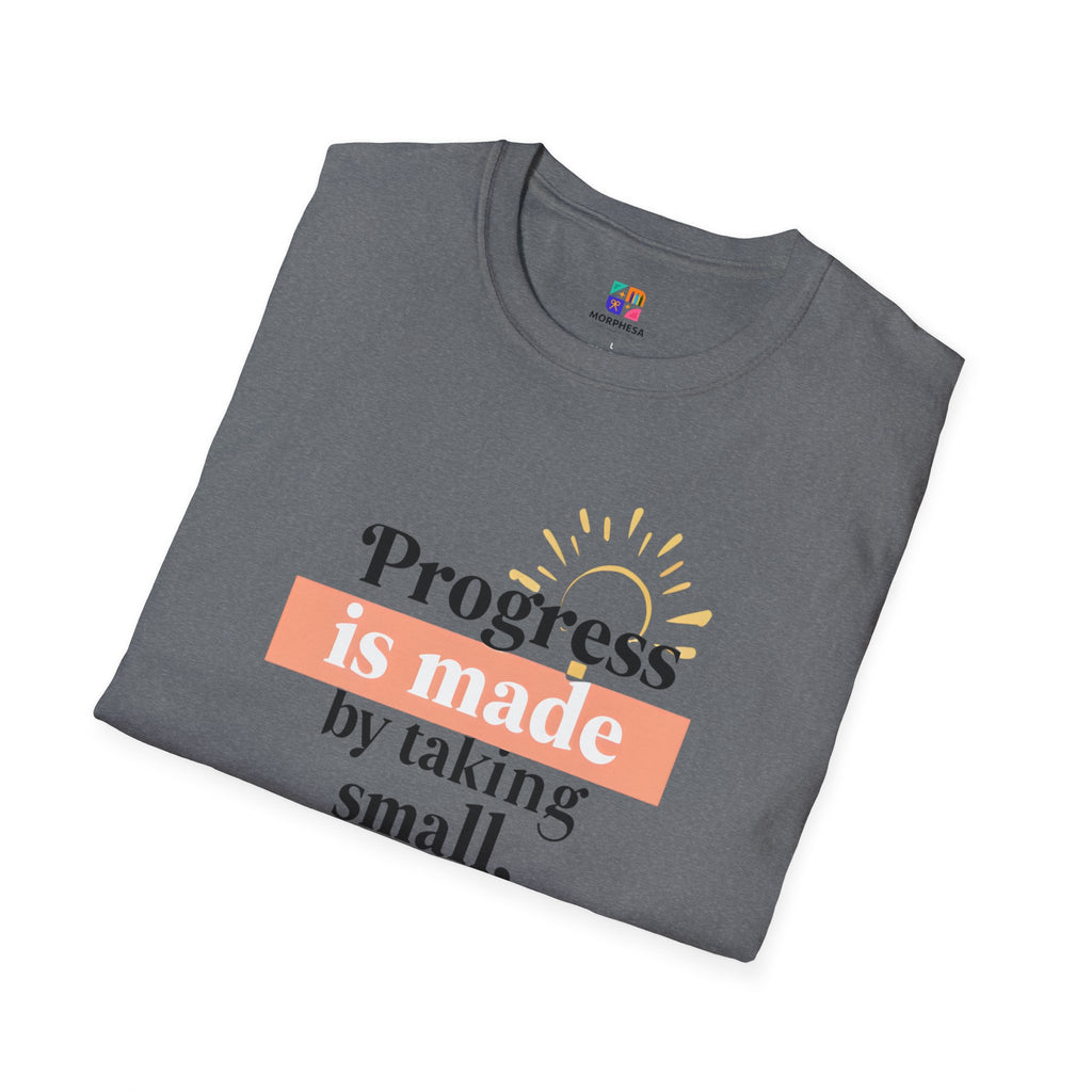Motivational T-Shirt, Inspirational Gift for Personal Growth, Progress Quote Tee, Everyday Wear, Encouragement Apparel