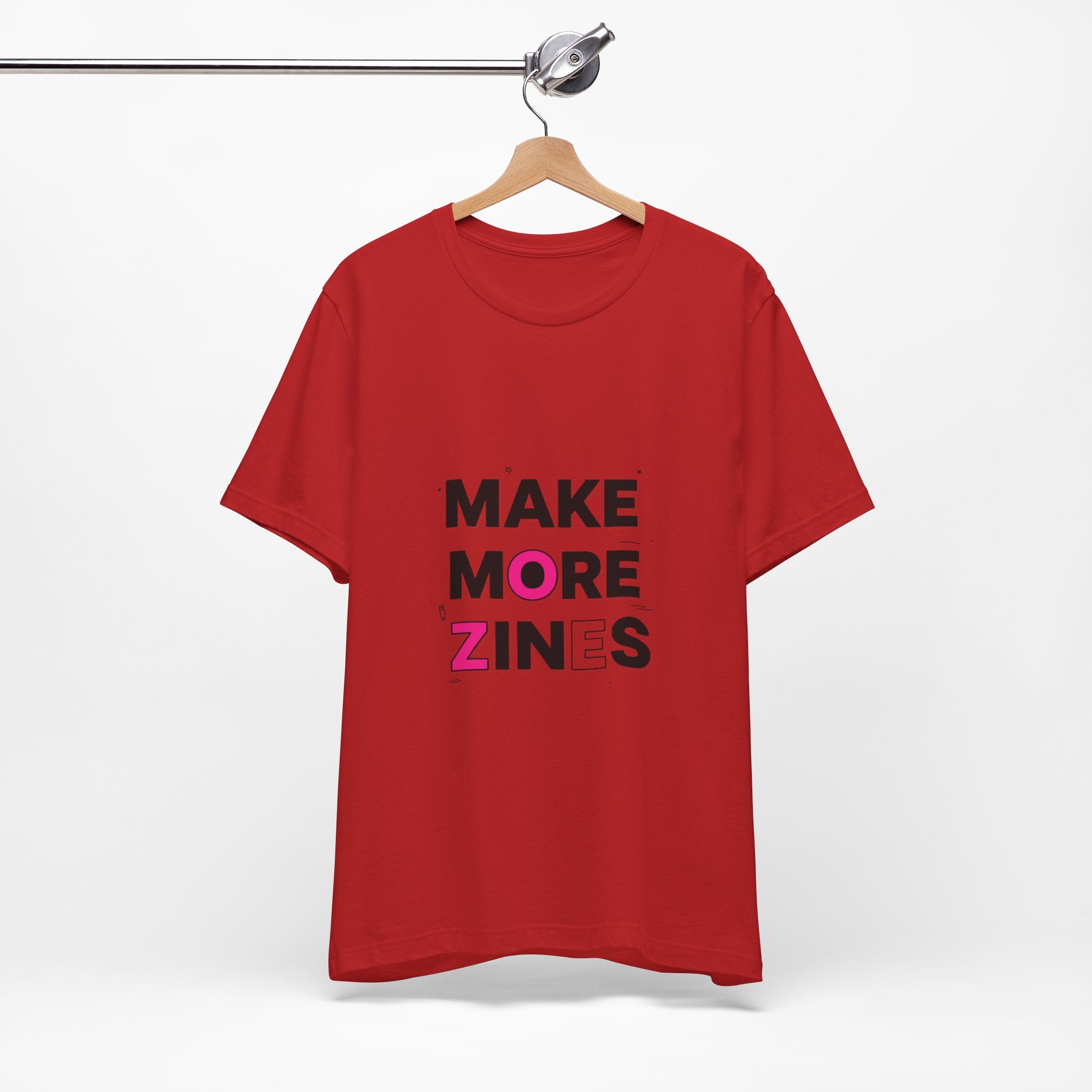 MAKE MORE ZINES Tee | ransom collage shirt, zine style cutout letters