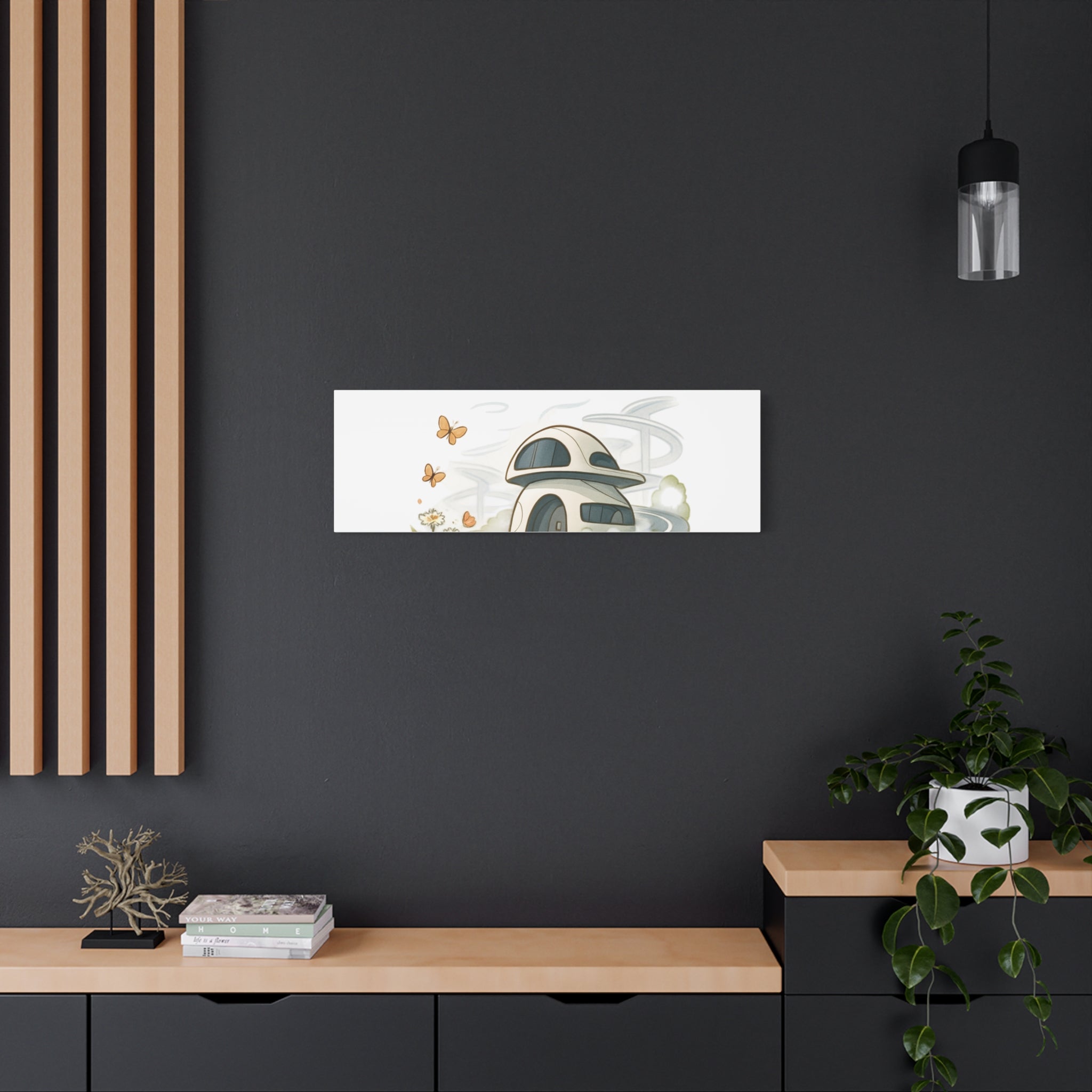 Home Sweet Home Canvas Wall Art — Cozy Cottage Matte Stretched Canvas