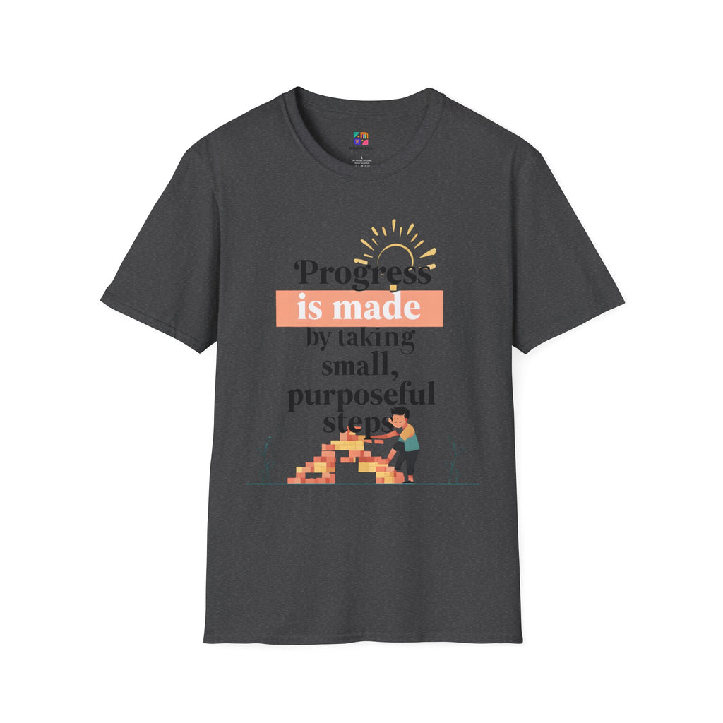 Motivational T-Shirt, Inspirational Gift for Personal Growth, Progress Quote Tee, Everyday Wear, Encouragement Apparel